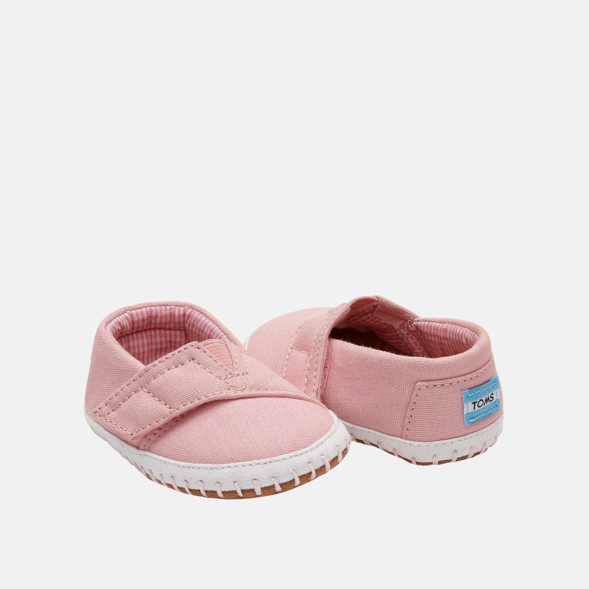 Dětské růžové TOMS Tiny Crib Alpargata