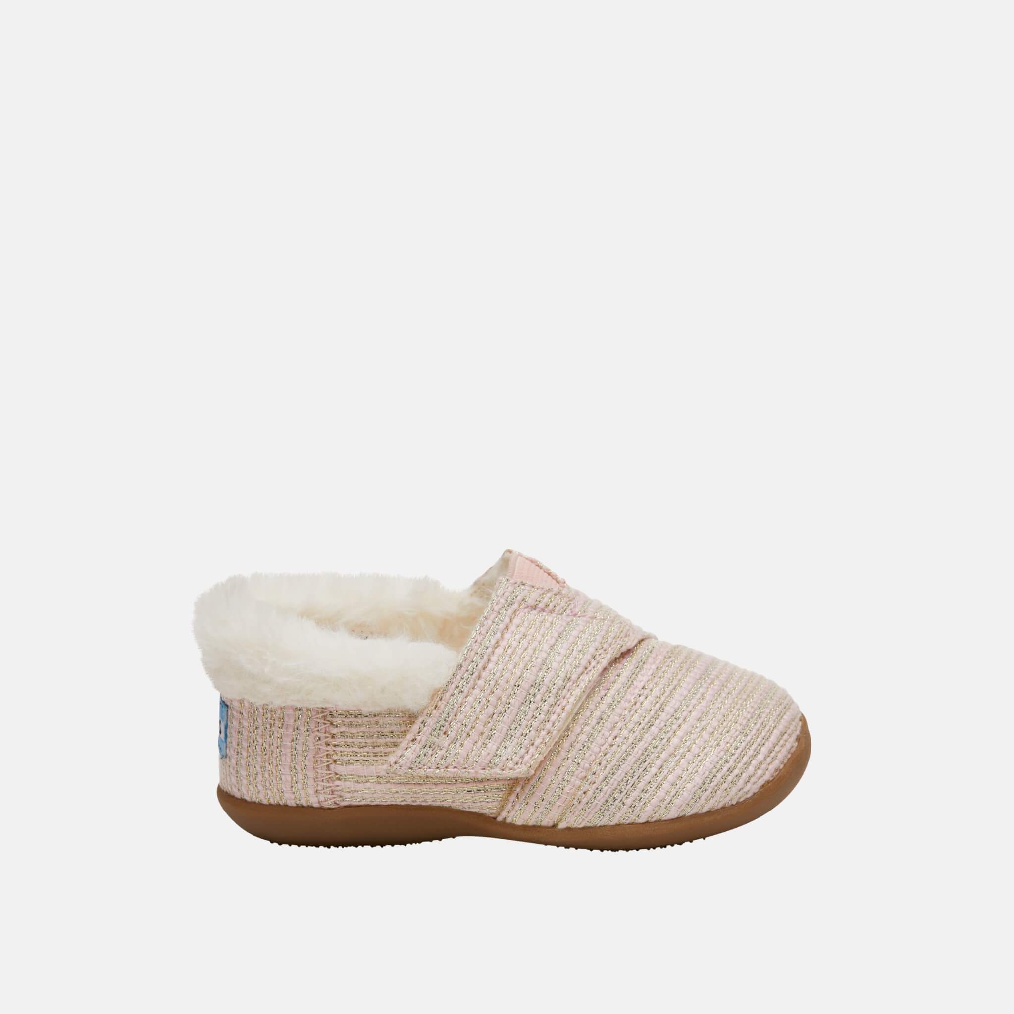 Dětské růžové bačkory TOMS Tiny Woven