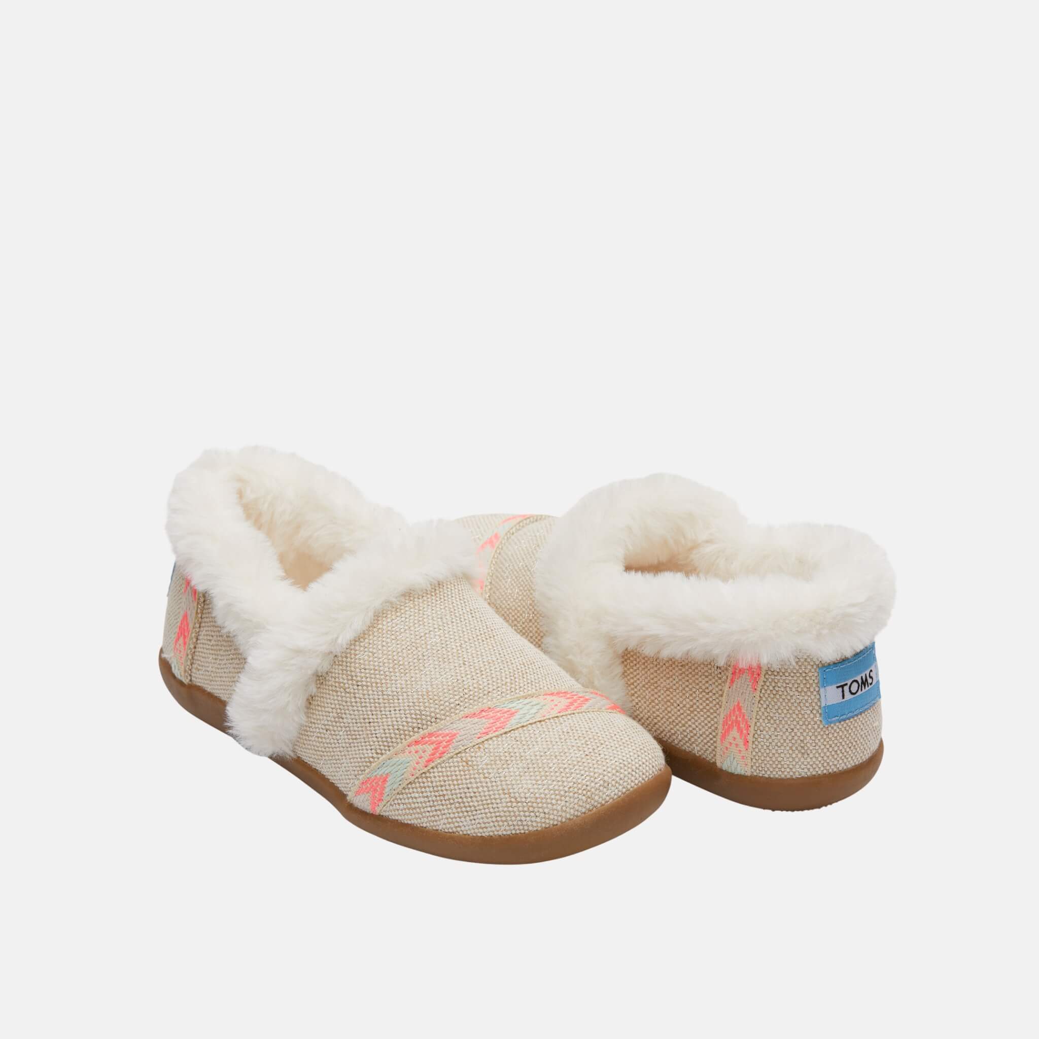 Dětské krémové bačkory TOMS Youth Burlap