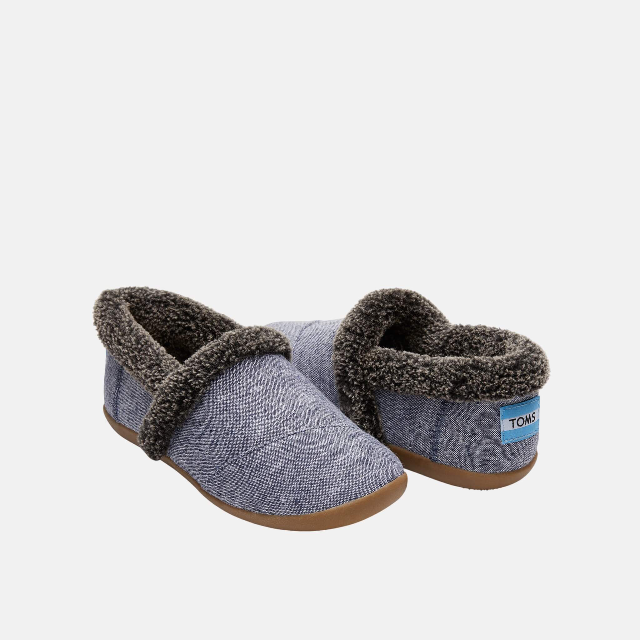 Dětské modré bačkory TOMS Youth Chambray