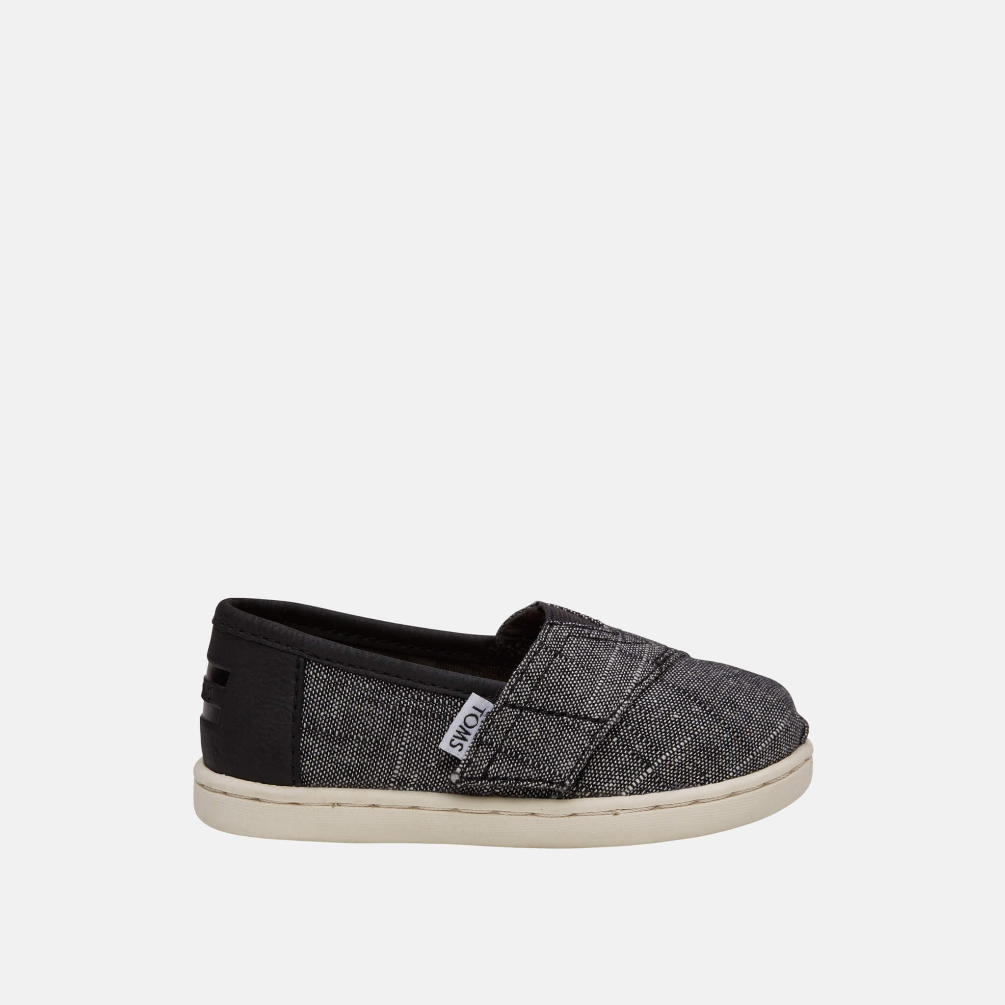 Dětské černošedé TOMS Textured Seasonal Classics Tiny Alpargata