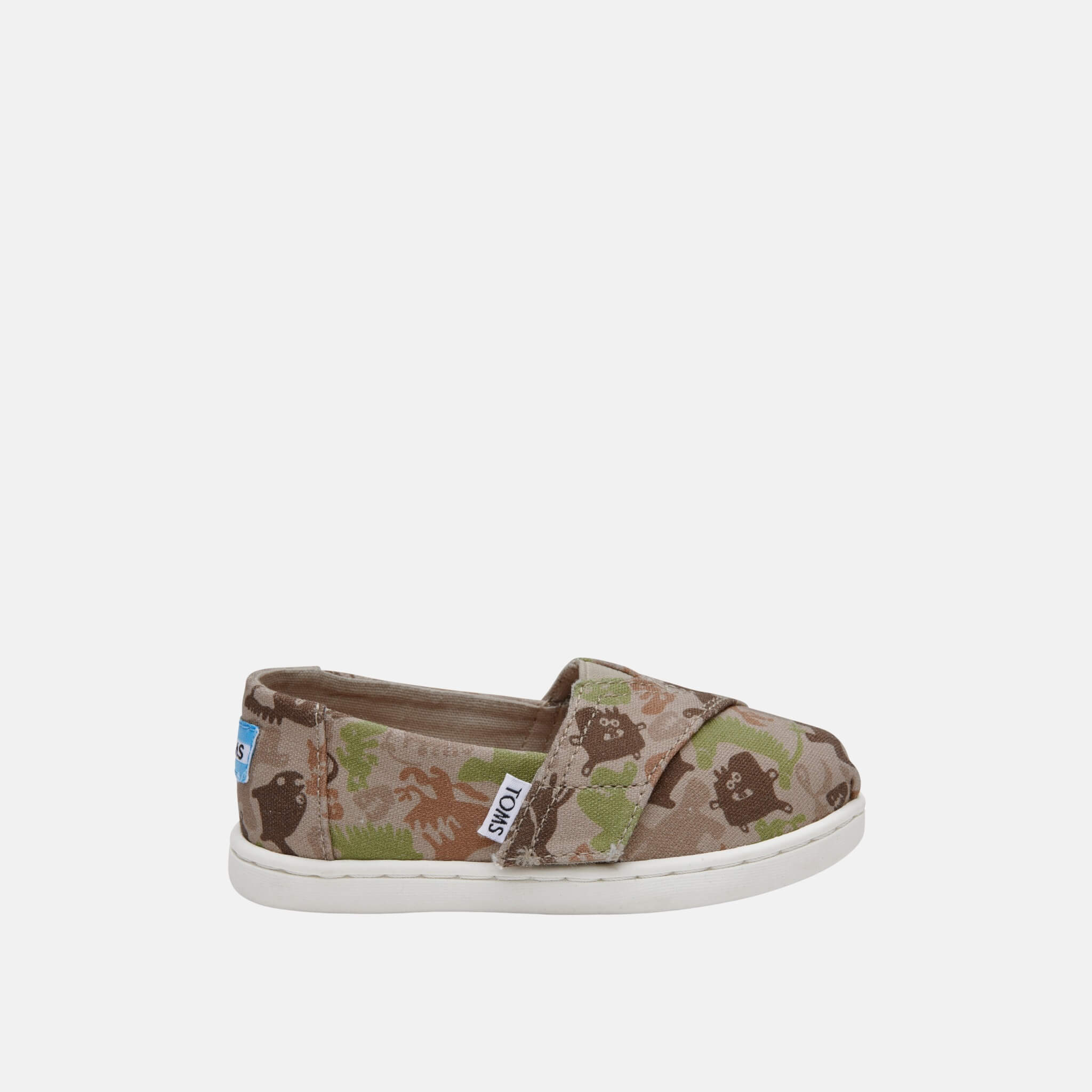 Dětské béžové TOMS Creatures Camo Seasonal Classics Tiny Alpargata