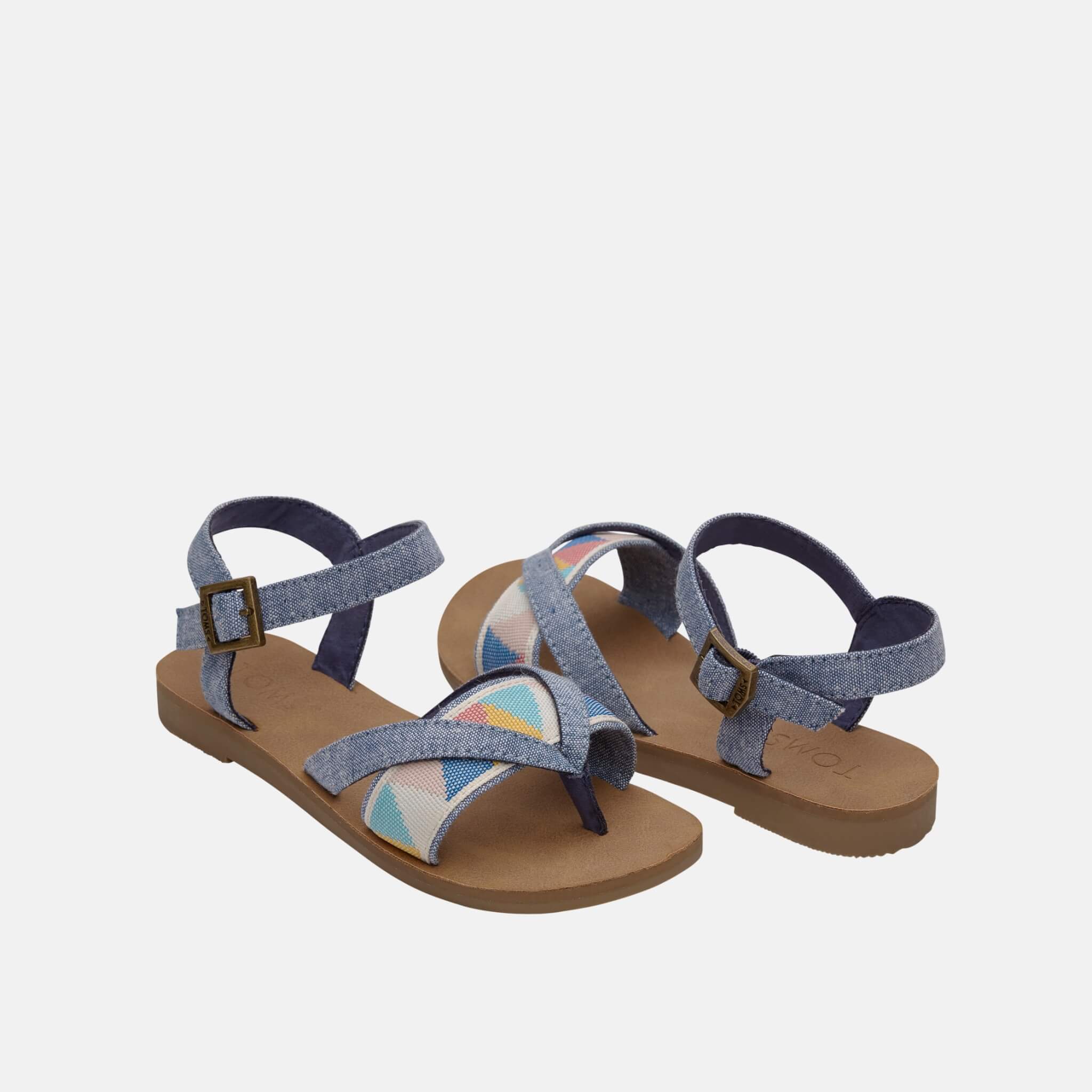 Dětské modré sandálky TOMS Youth Tribal Lexie