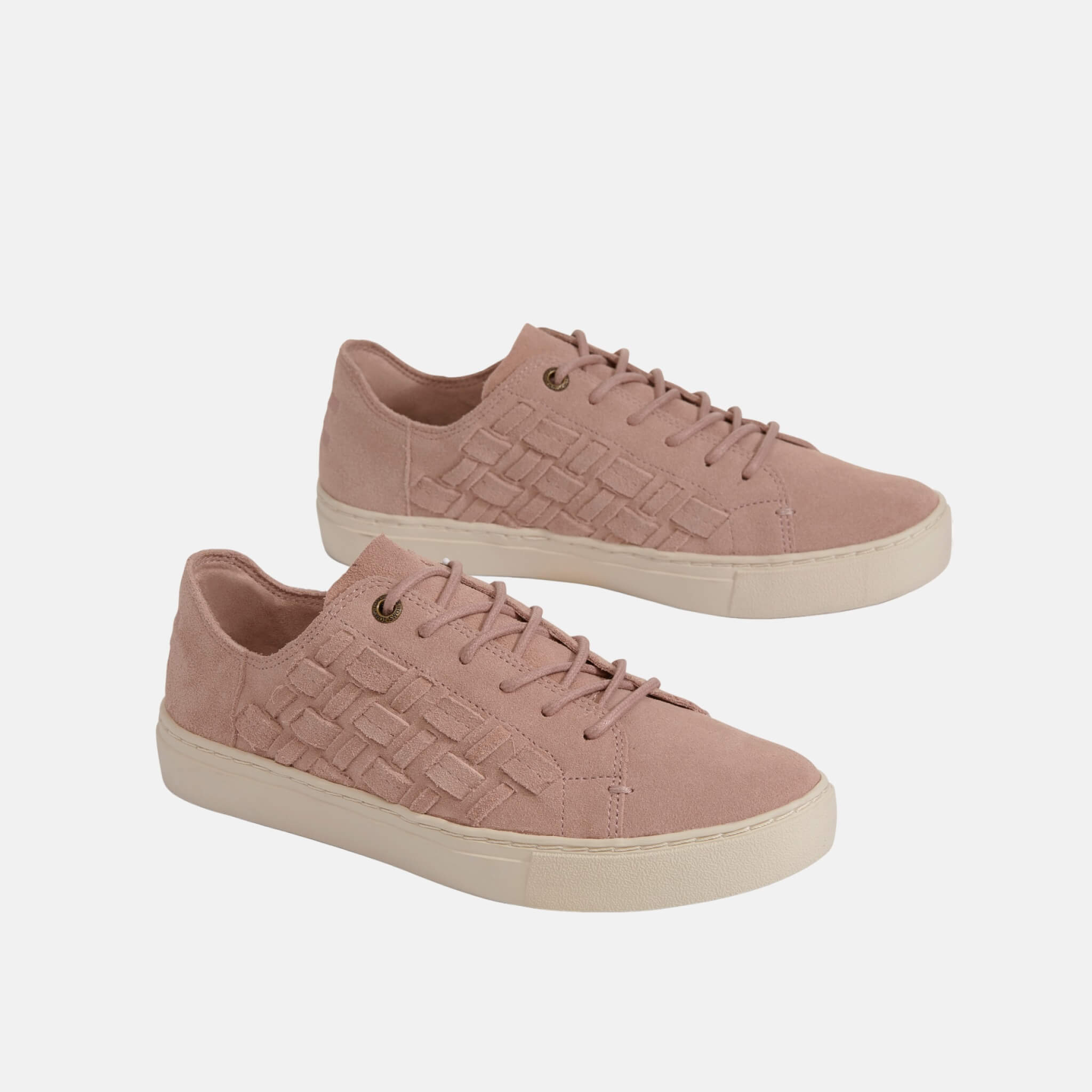 Dámské růžové tenisky TOMS Suede Basketweave Lenox