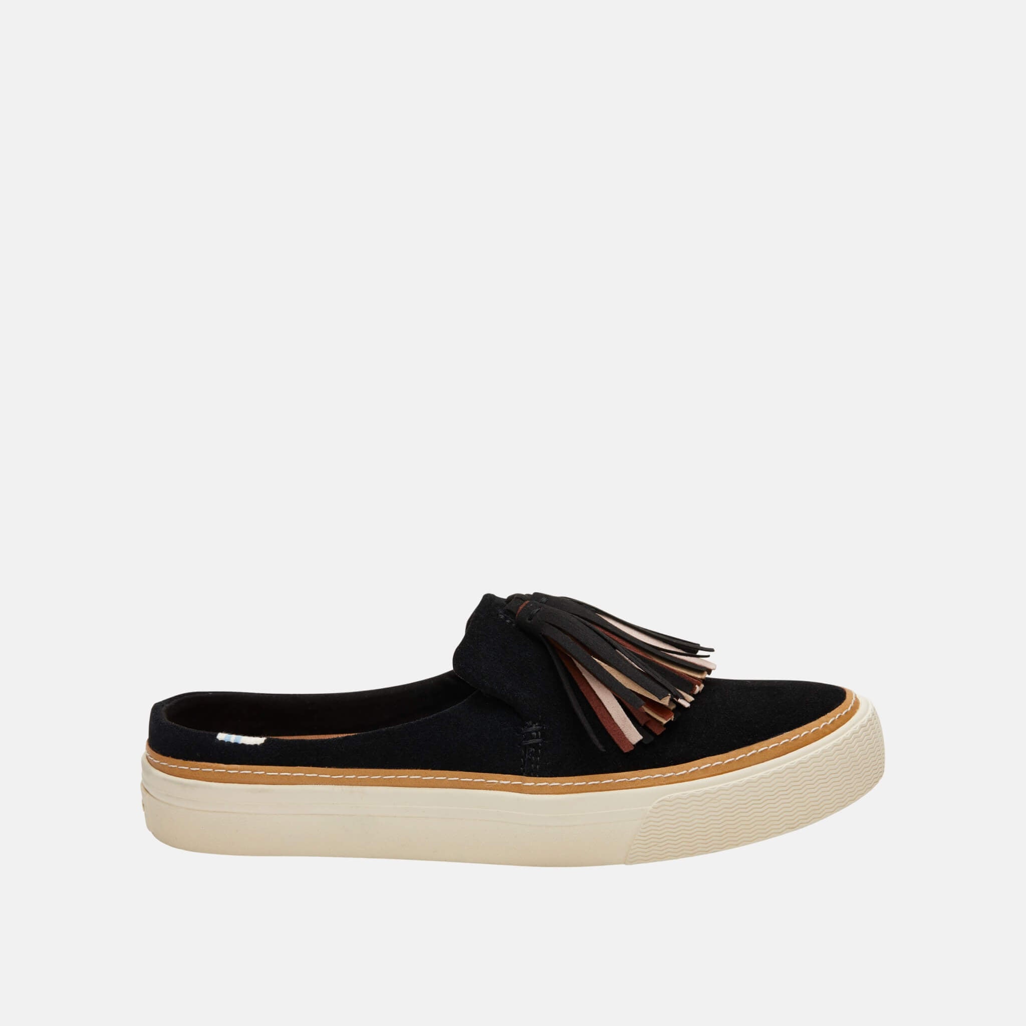 Dámské černé semišové slipony TOMS Sunrise