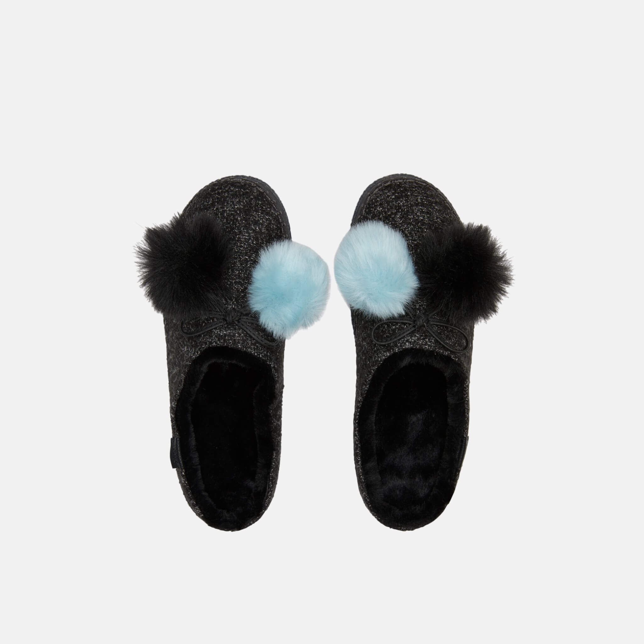 Dámské černé pantofle TOMS Pom Pom Ivy