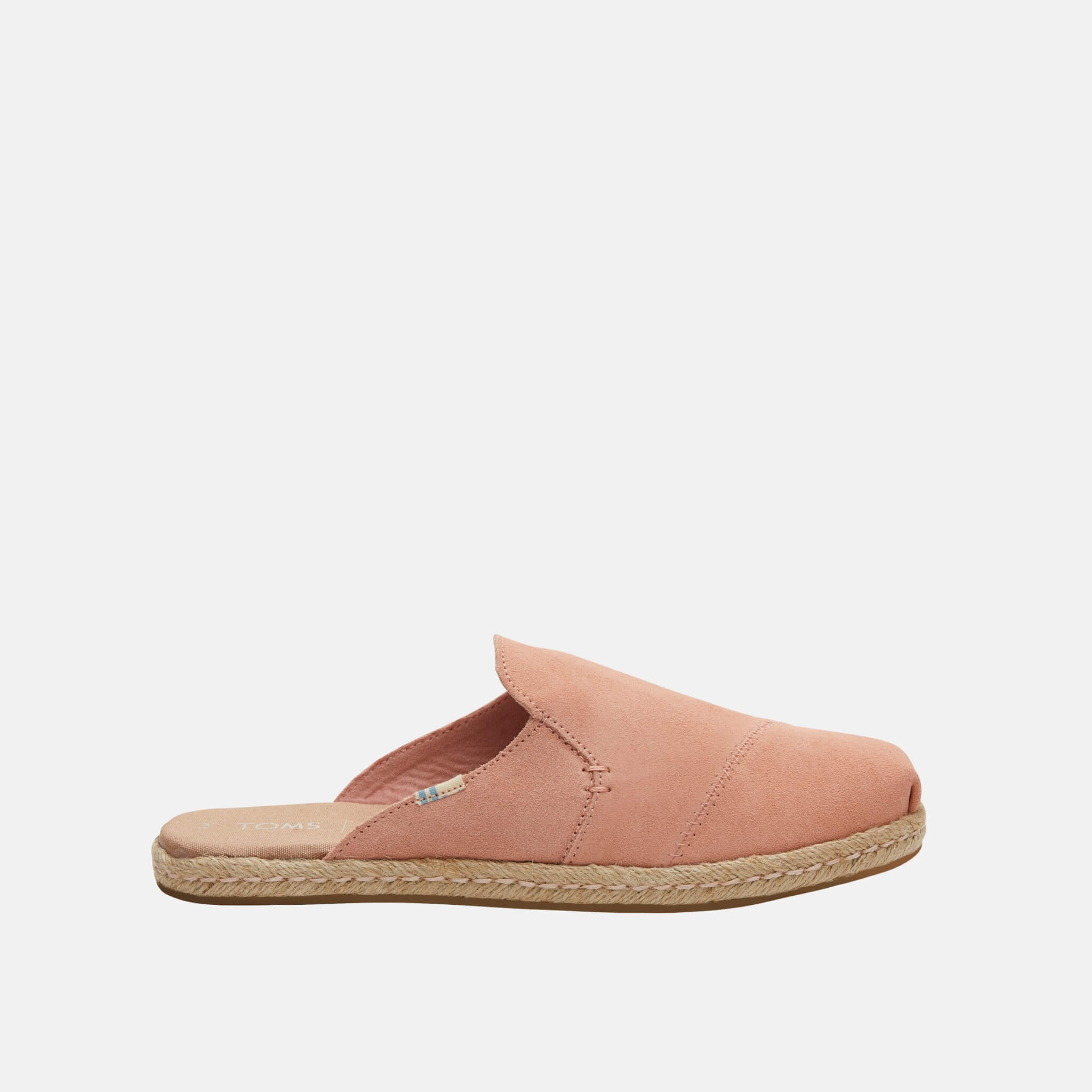 Dámské růžové pantofle TOMS Coral Pink Suede Nova Espadrile