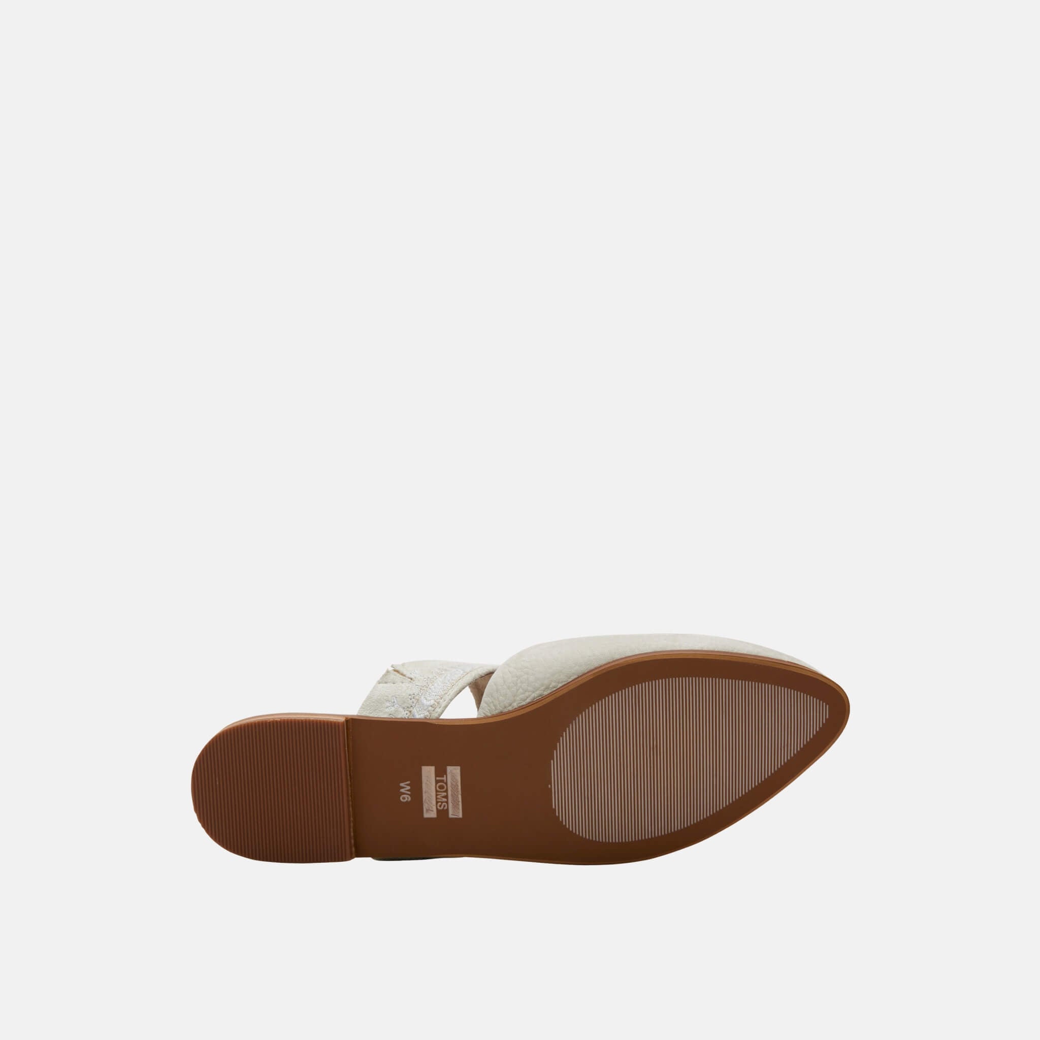 Dámské béžové pantofle TOMS Off White Nubuck Jutti Mule