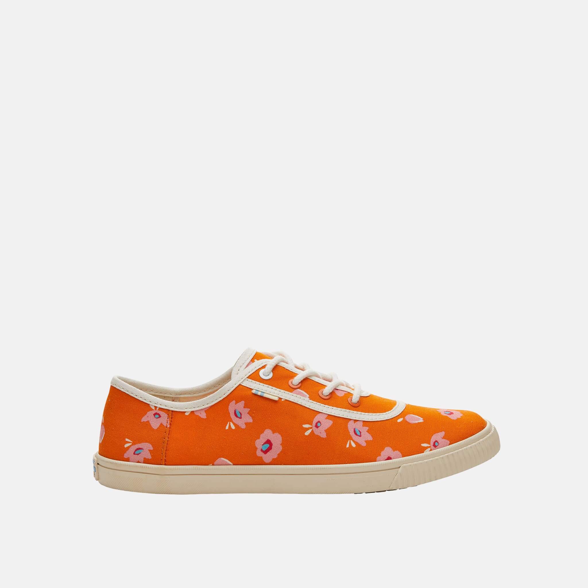 Dámské oranžové tenisky TOMS Flower Print Carmel Sneakers