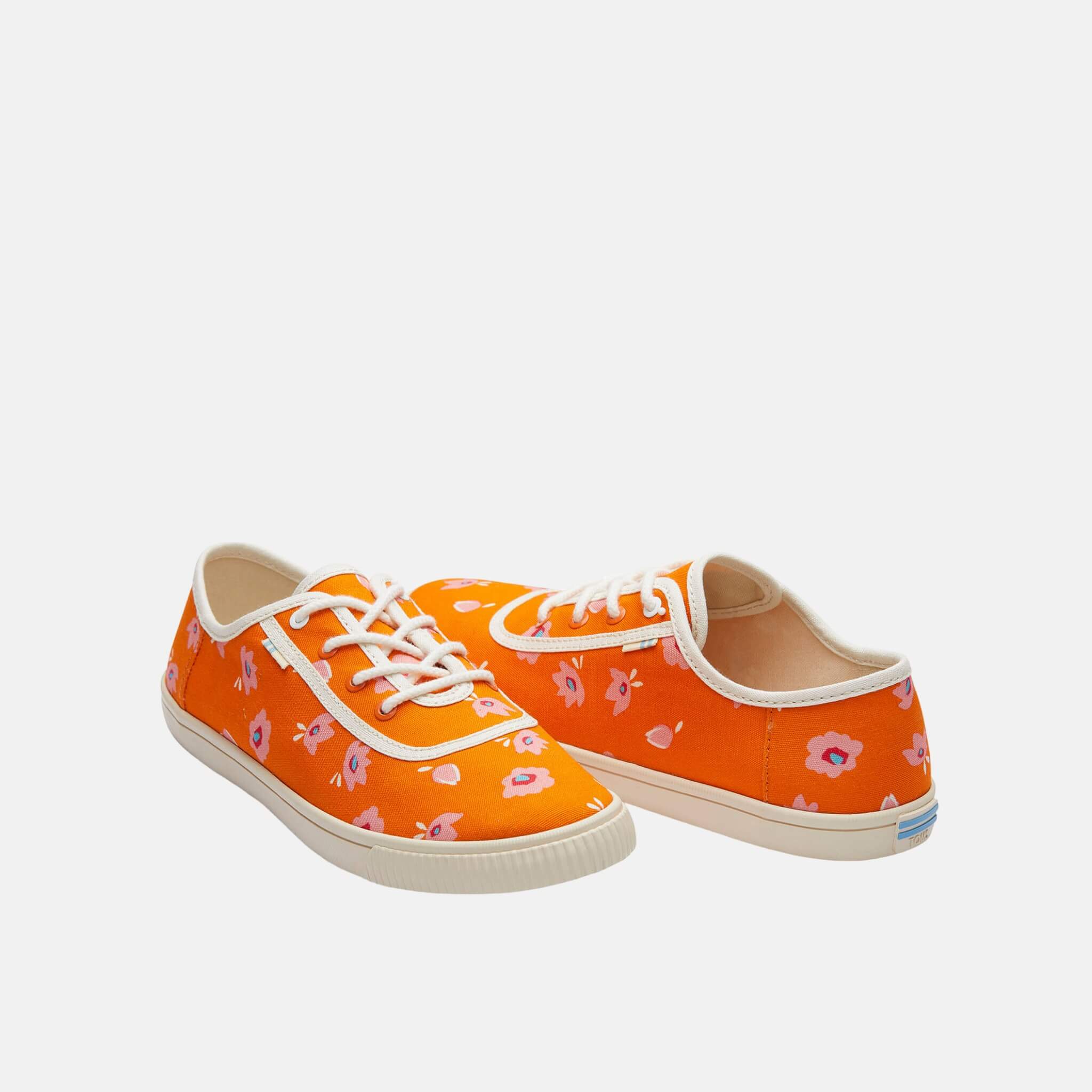 Dámské oranžové tenisky TOMS Flower Print Carmel Sneakers