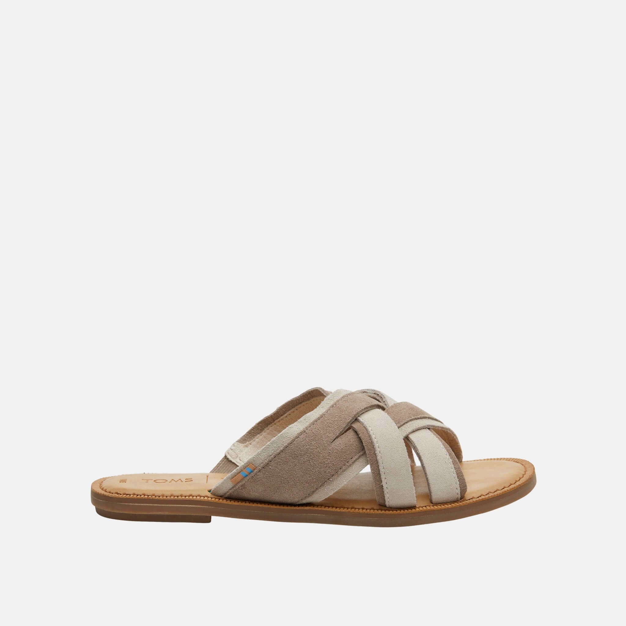 Dámské hnědé pantofle TOMS Suede Val Sandals