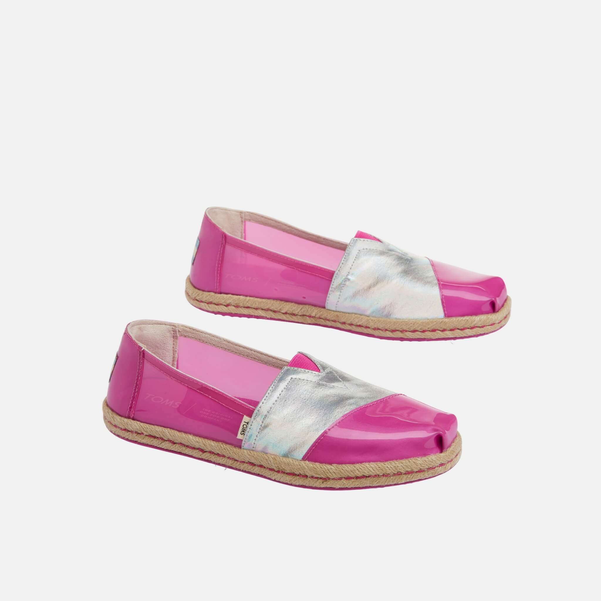 Dámské růžové espadrilky TOMS Translucent Alpargata