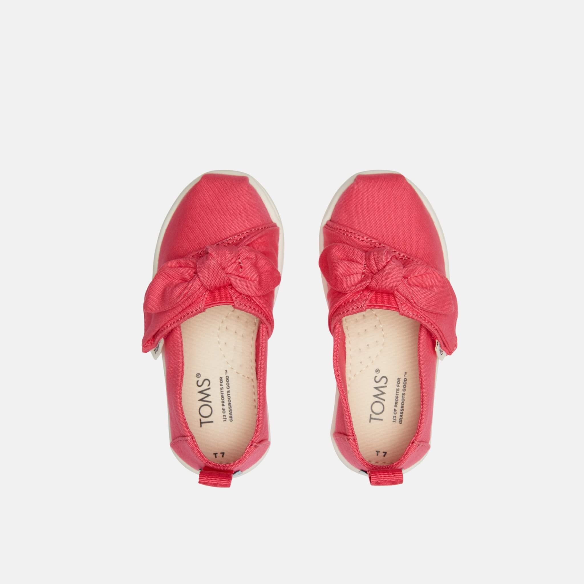 Dětské růžové espadrilky TOMS Tiny Alpargata