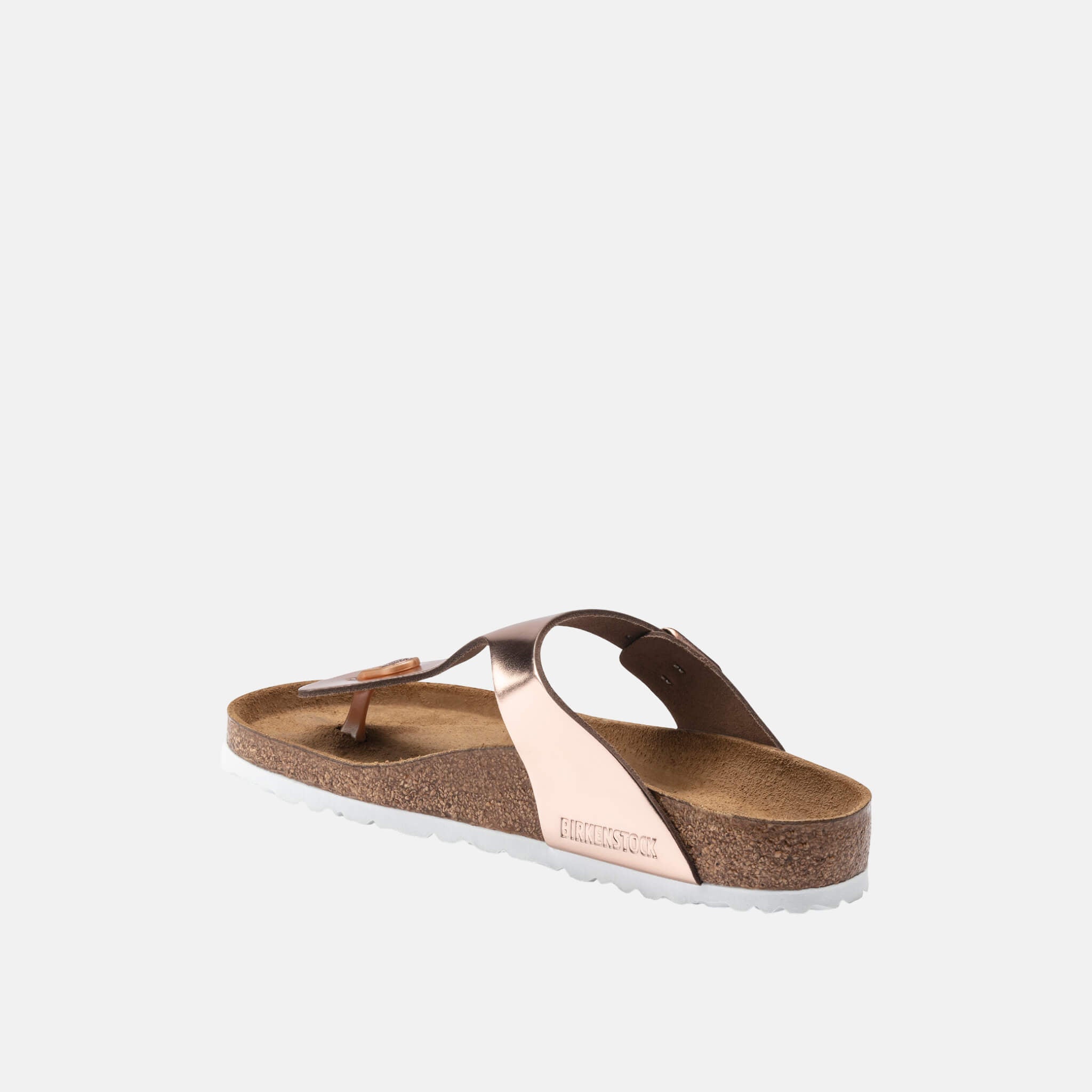 Měděné žabky Birkenstock Gizeh Metallic Leather