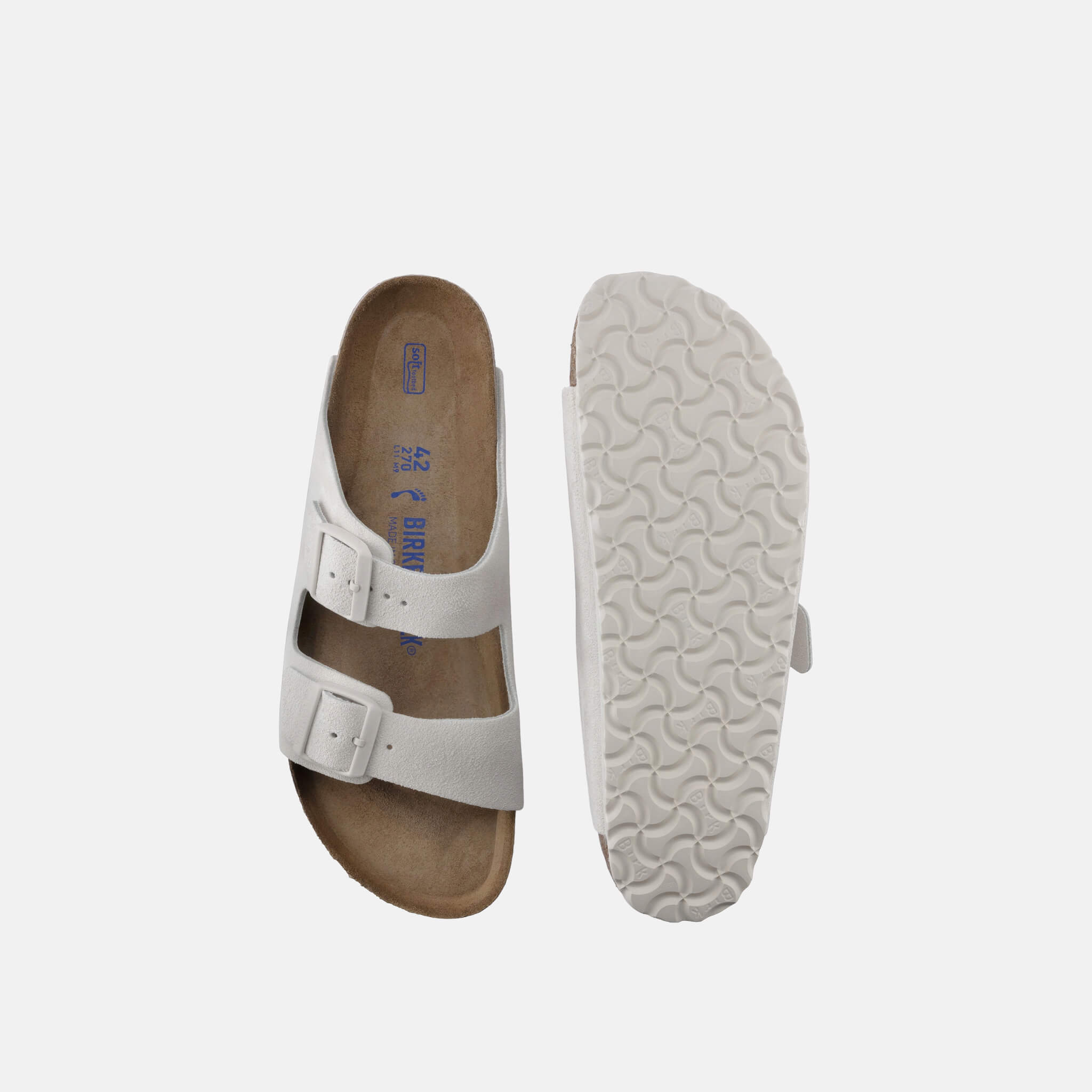 Béžové pantofle Birkenstock Arizona SFB Suede Leather