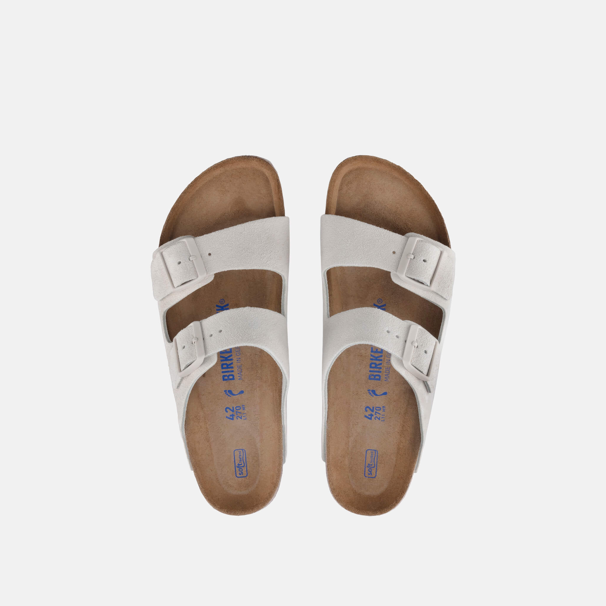 Béžové pantofle Birkenstock Arizona SFB Suede Leather