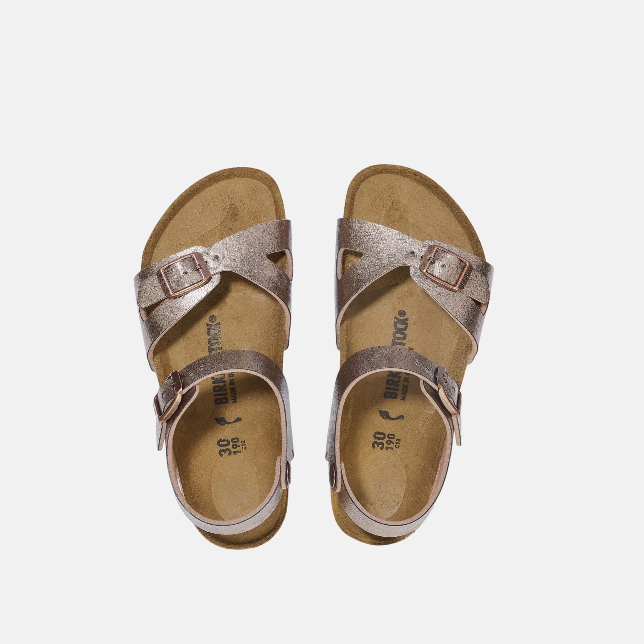 Dětské Měděné Regular Sandály Birkenstock Rio Birko-Flor