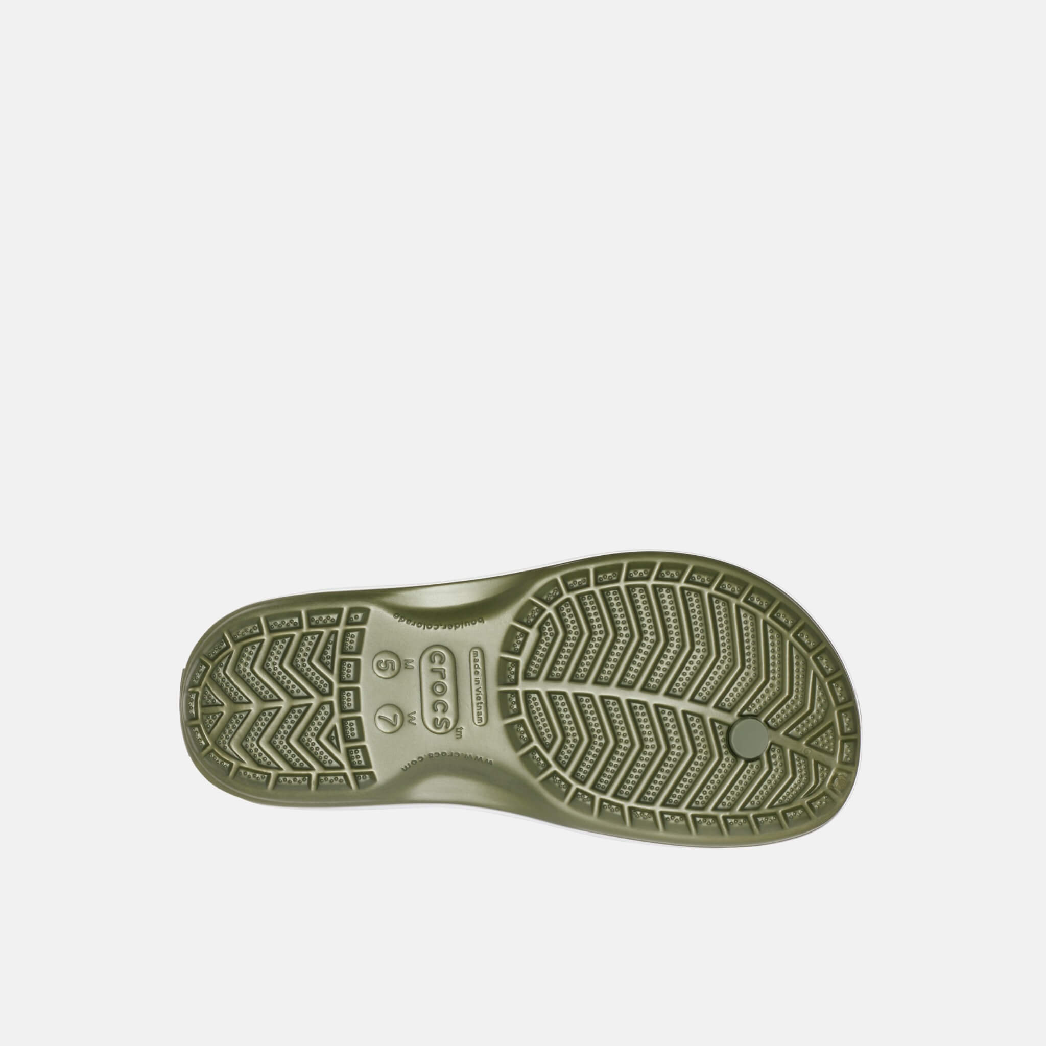 Crocband Flip Army Green/White