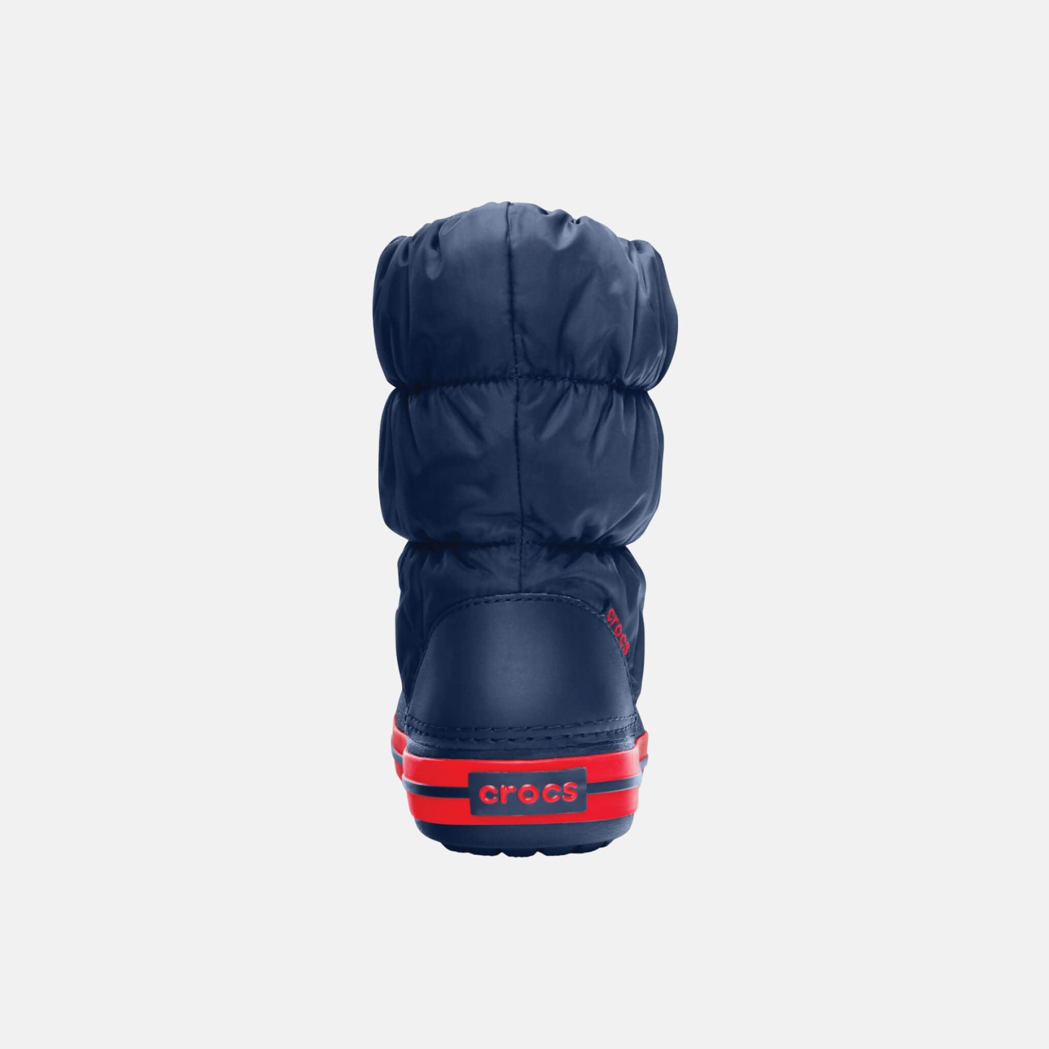 Winter Puff Boot Kids Navy/Red