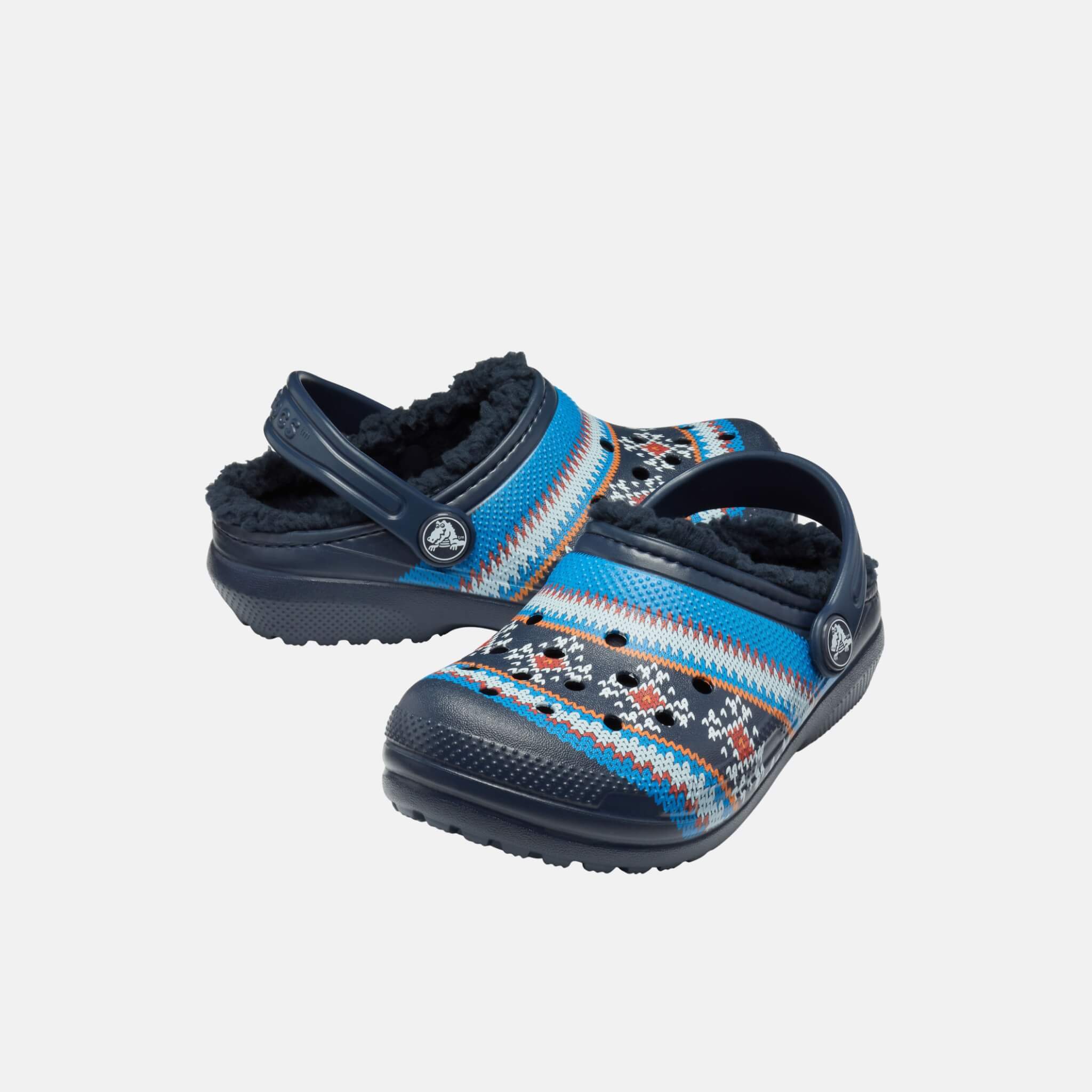 Classic Printed Lined Clog K Navy