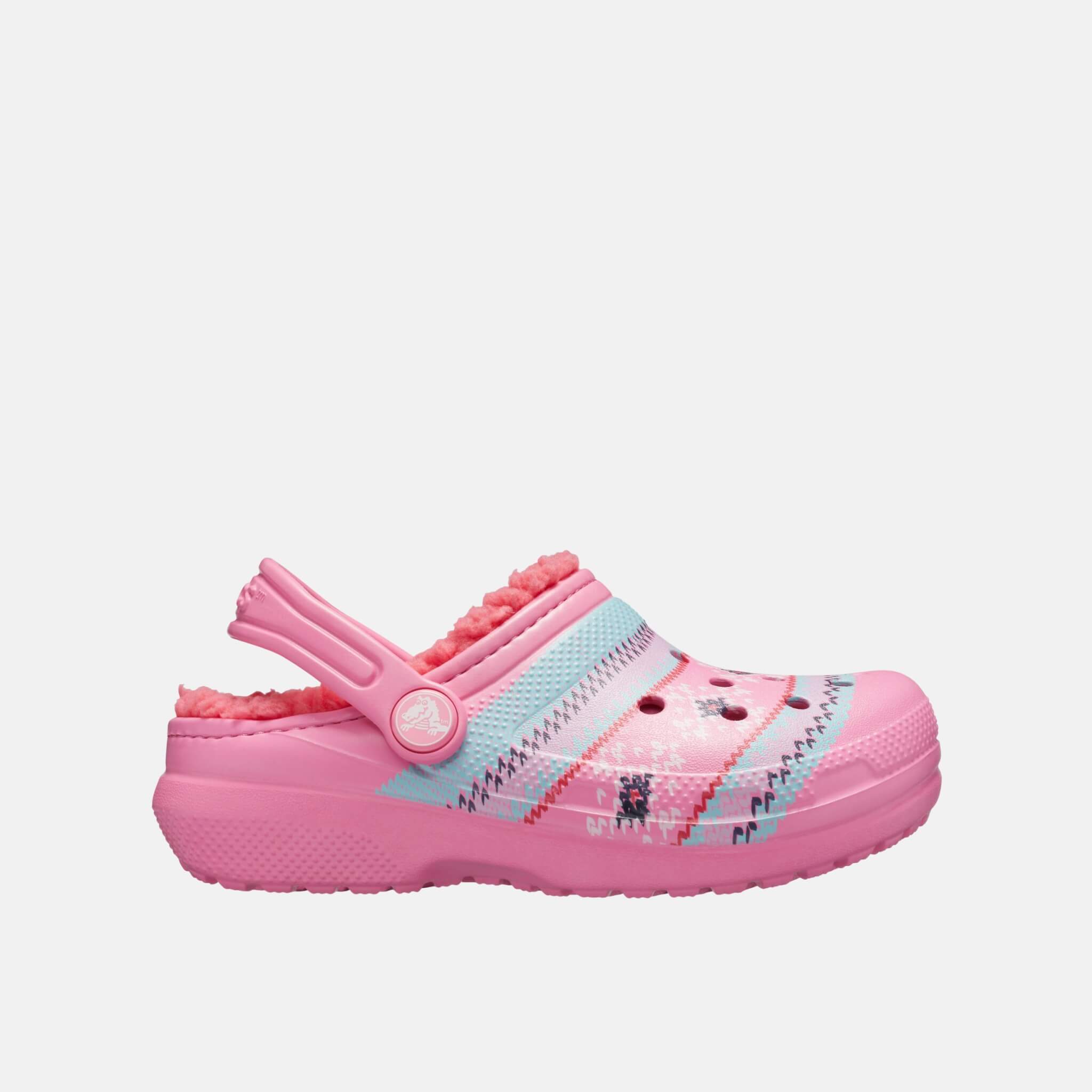 Classic Printed Lined Clog K Pink Lemonade