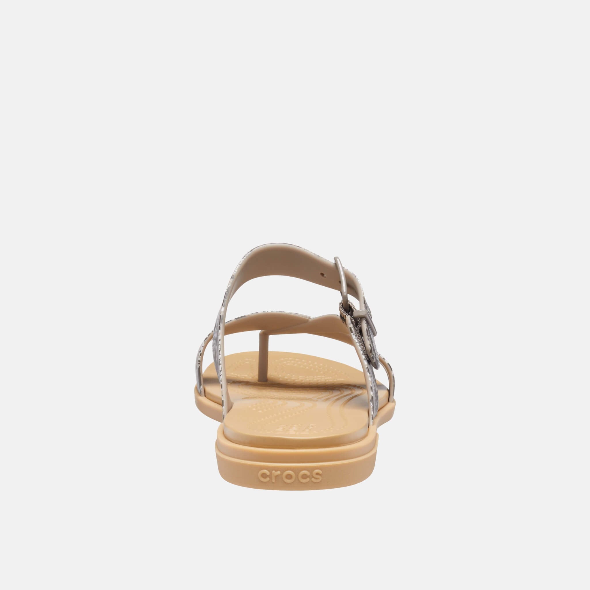 Crocs Tulum Toe Post Sandal W Mushroom/Stucco