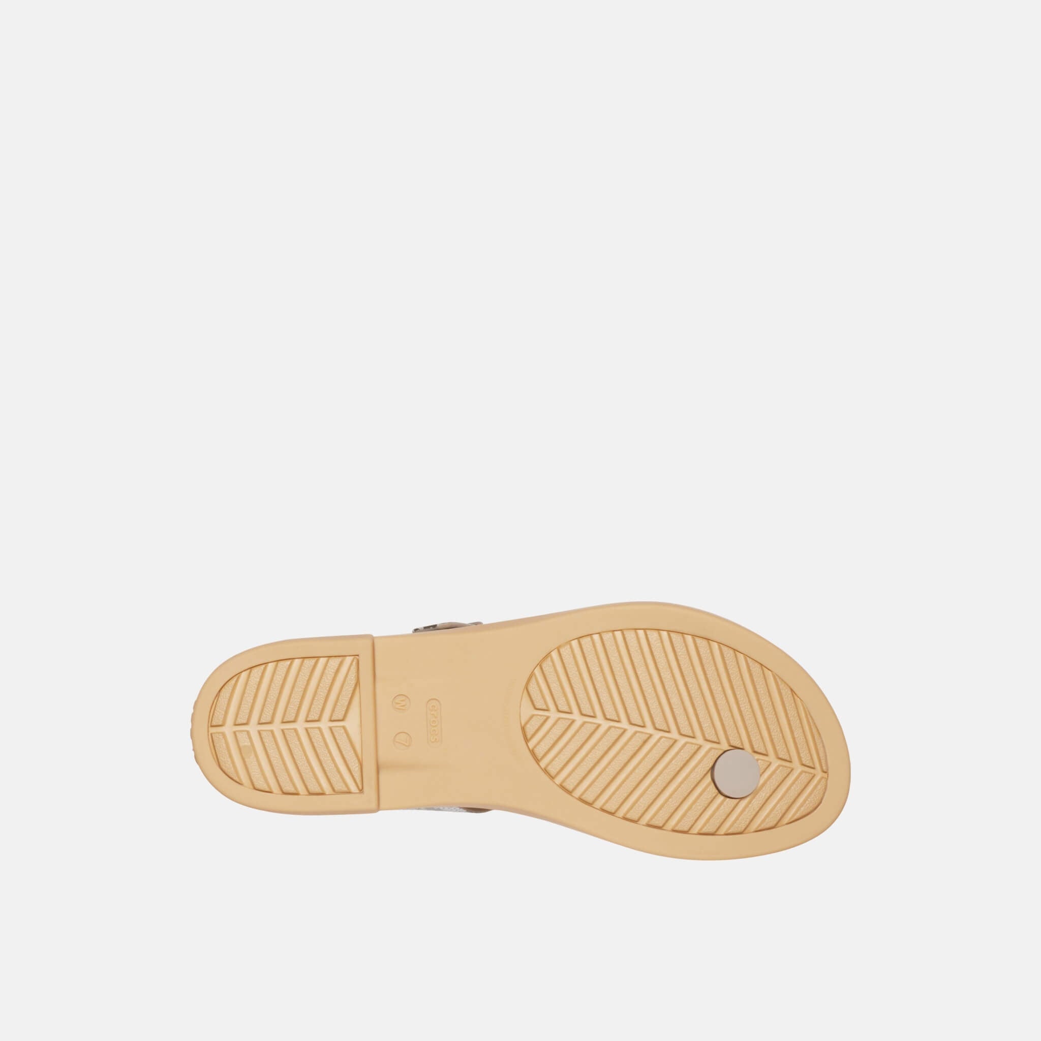 Crocs Tulum Toe Post Sandal W Mushroom/Stucco