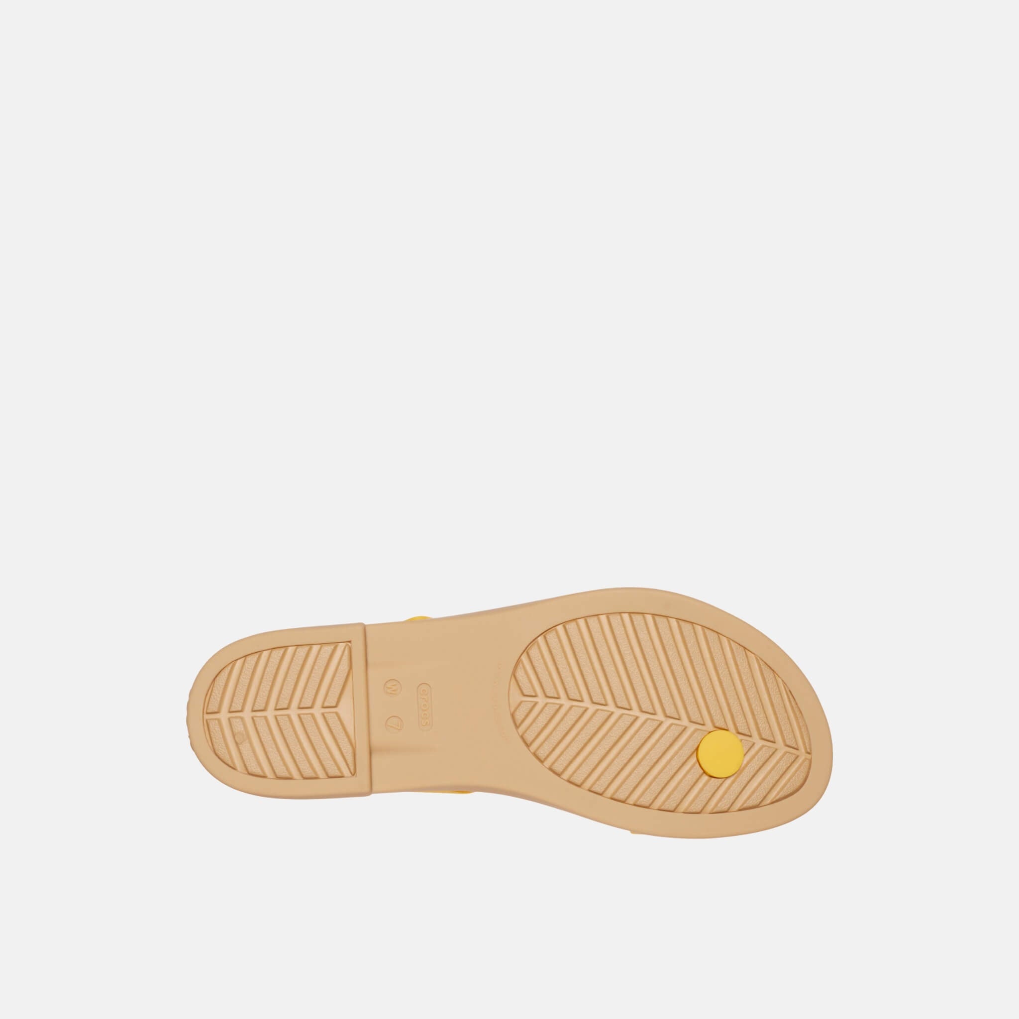 Crocs Tulum Toe Post Sandal W Canary/Tan