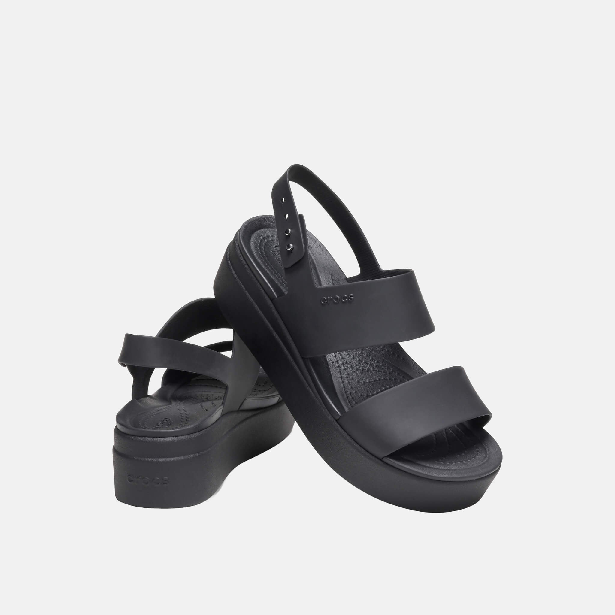 Crocs Brooklyn Low Wedge W Black/Black