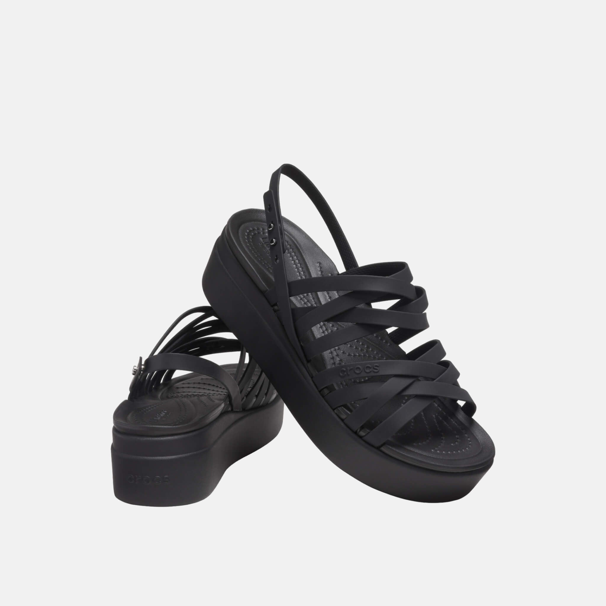 Crocs Brooklyn Strappy LowWdgW Blk