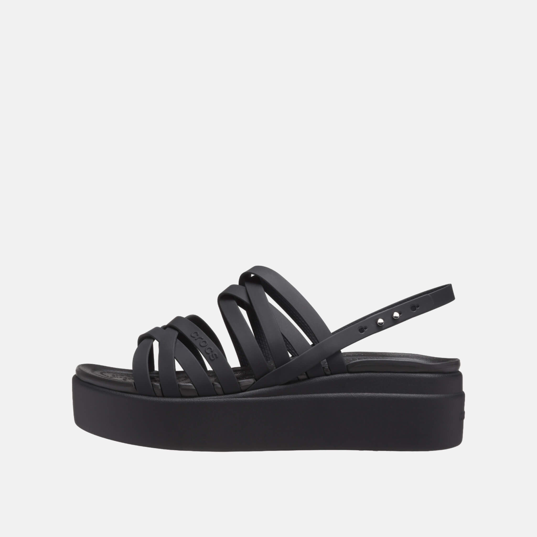 Crocs Brooklyn Strappy LowWdgW Blk