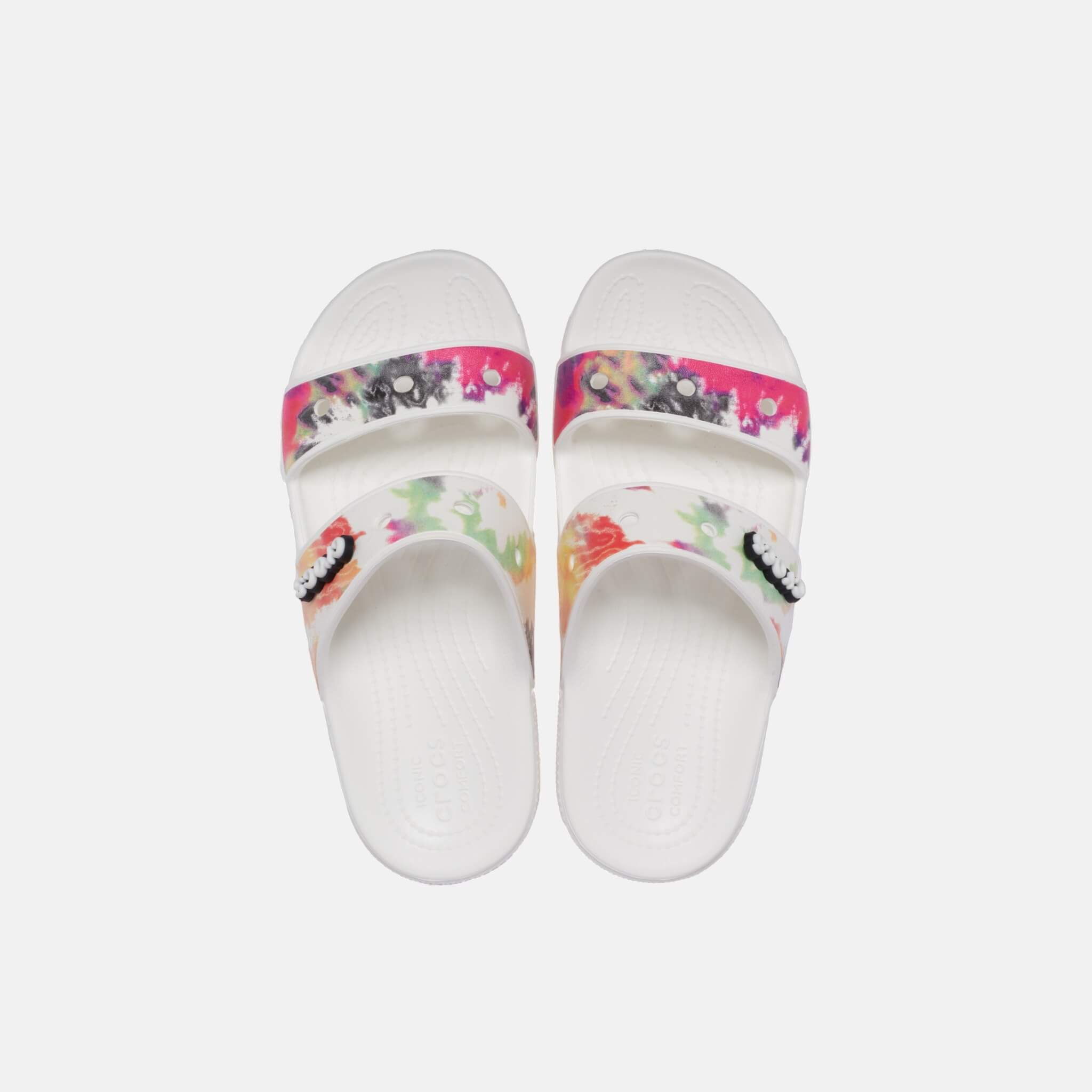 Classic Crocs Tie Dye Graphic Sandal White/Multi