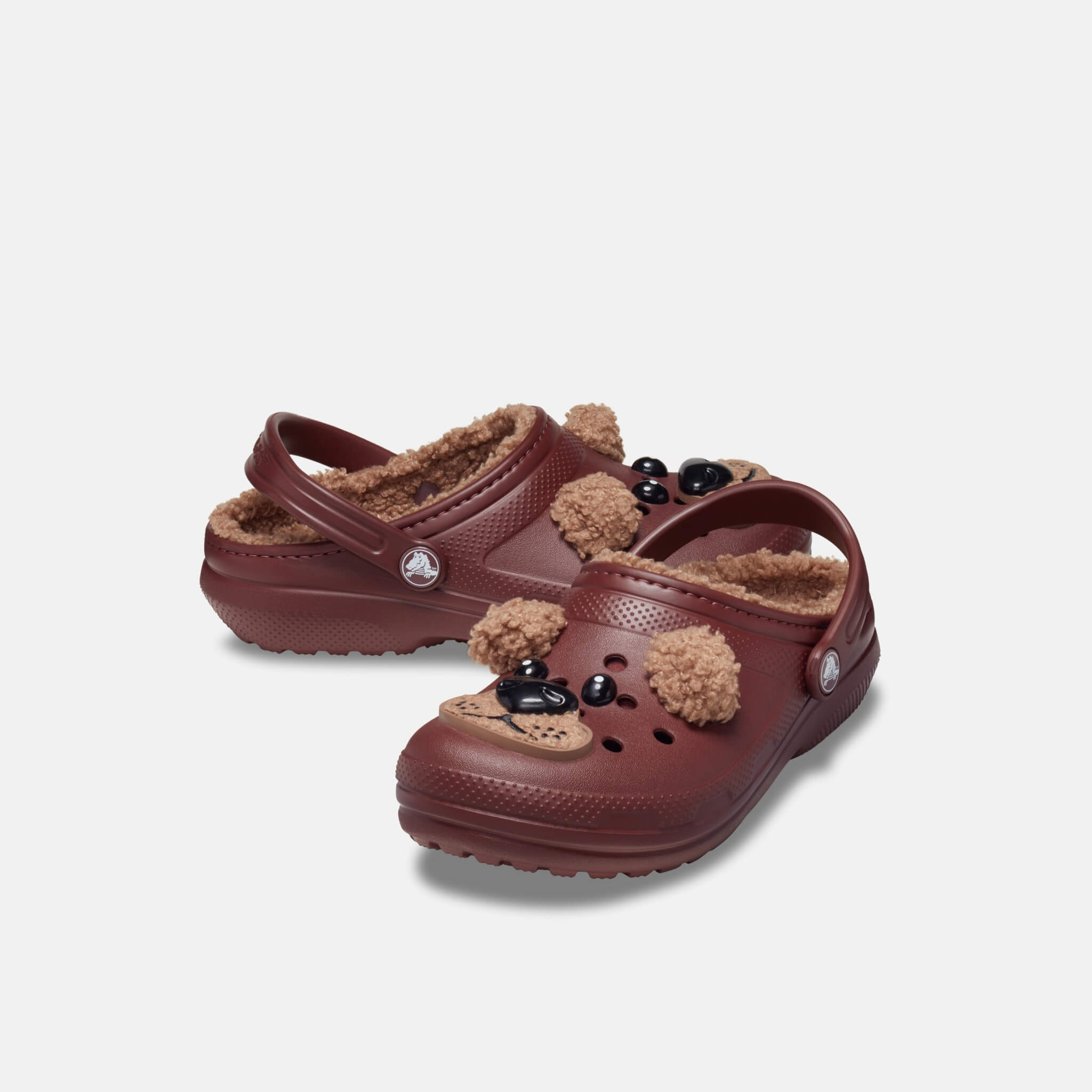 Classic Lined IAM Brown Bear Clog T Dark Clay