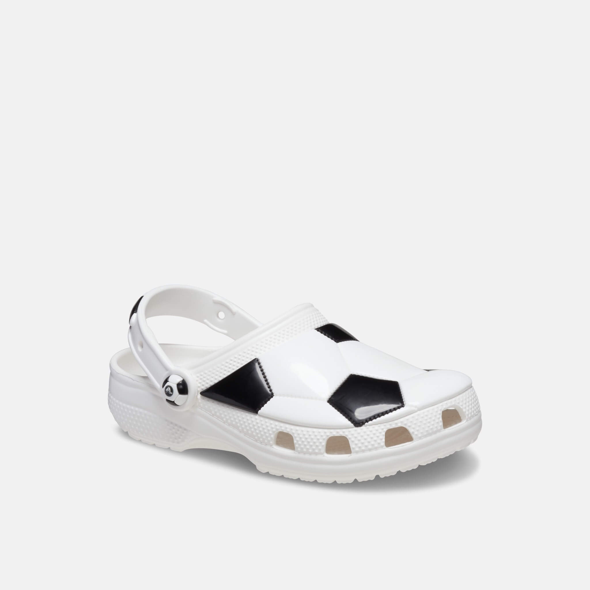 Classic Soccer Ball Clog T White/Black