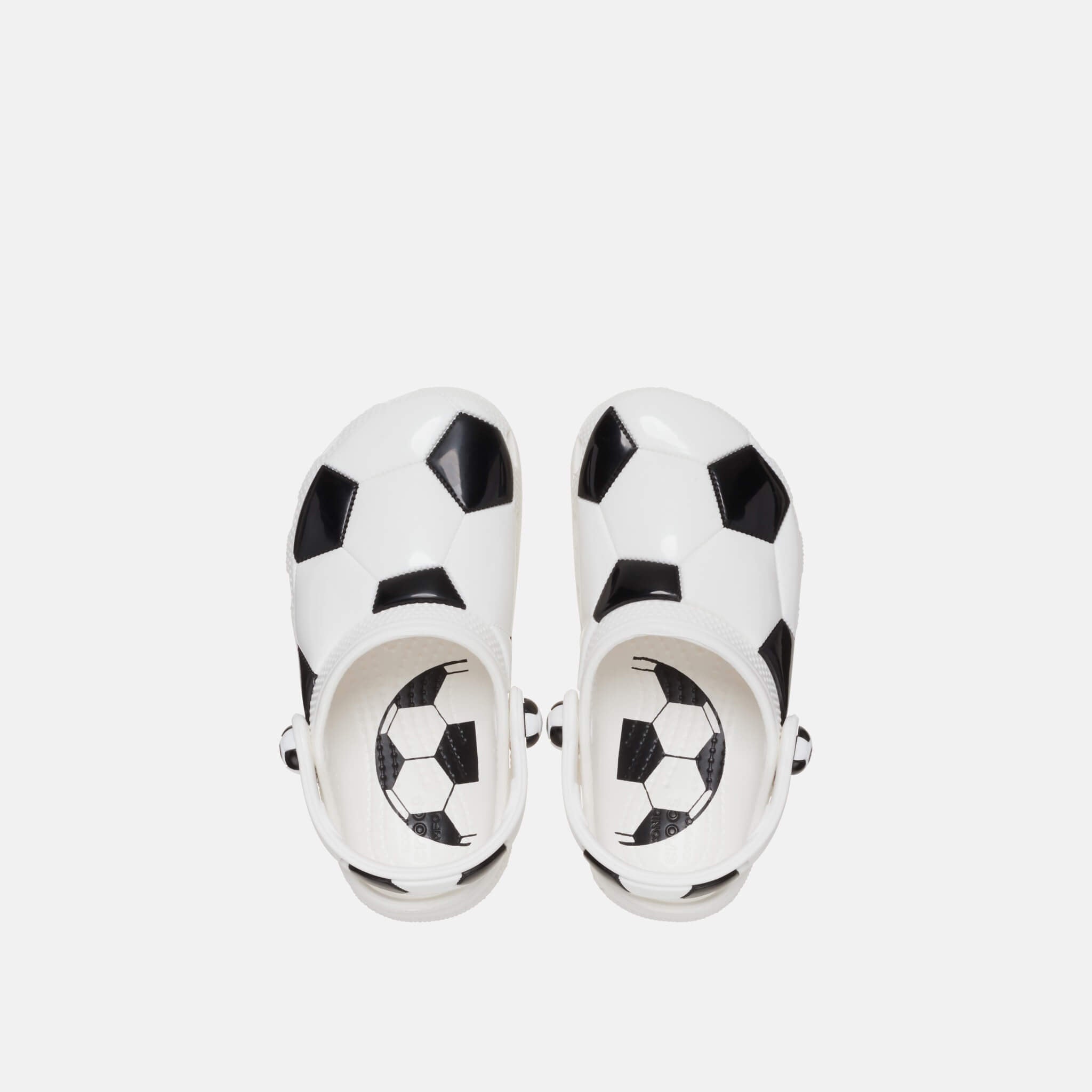 Classic Soccer Ball Clog T White/Black