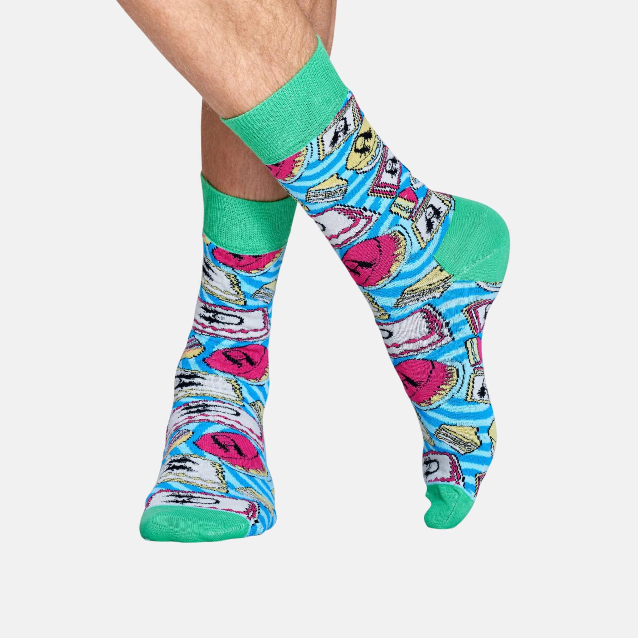 Barevné ponožky Happy Socks se vzorem Cake X Steve Aoki