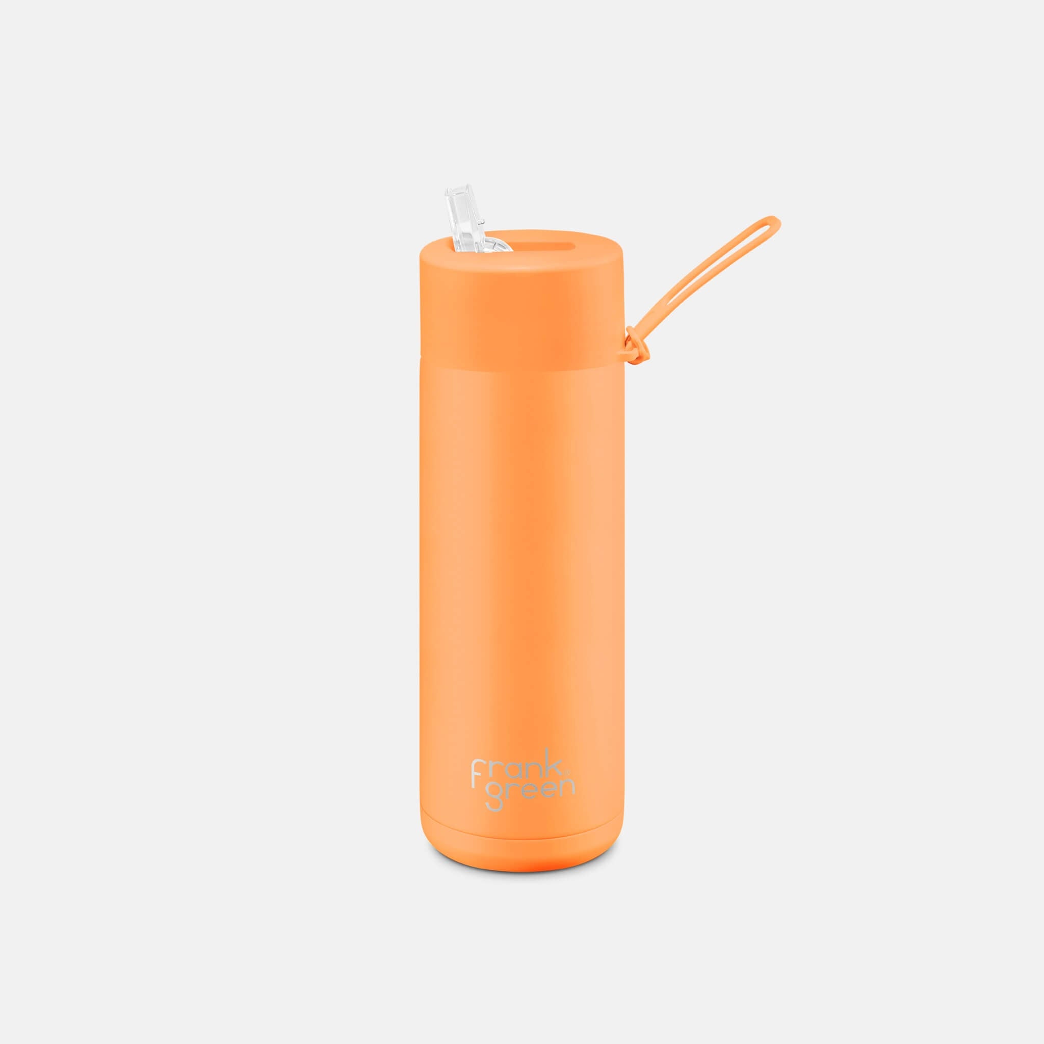 Ceramic Reusable Bottle Neon Orange