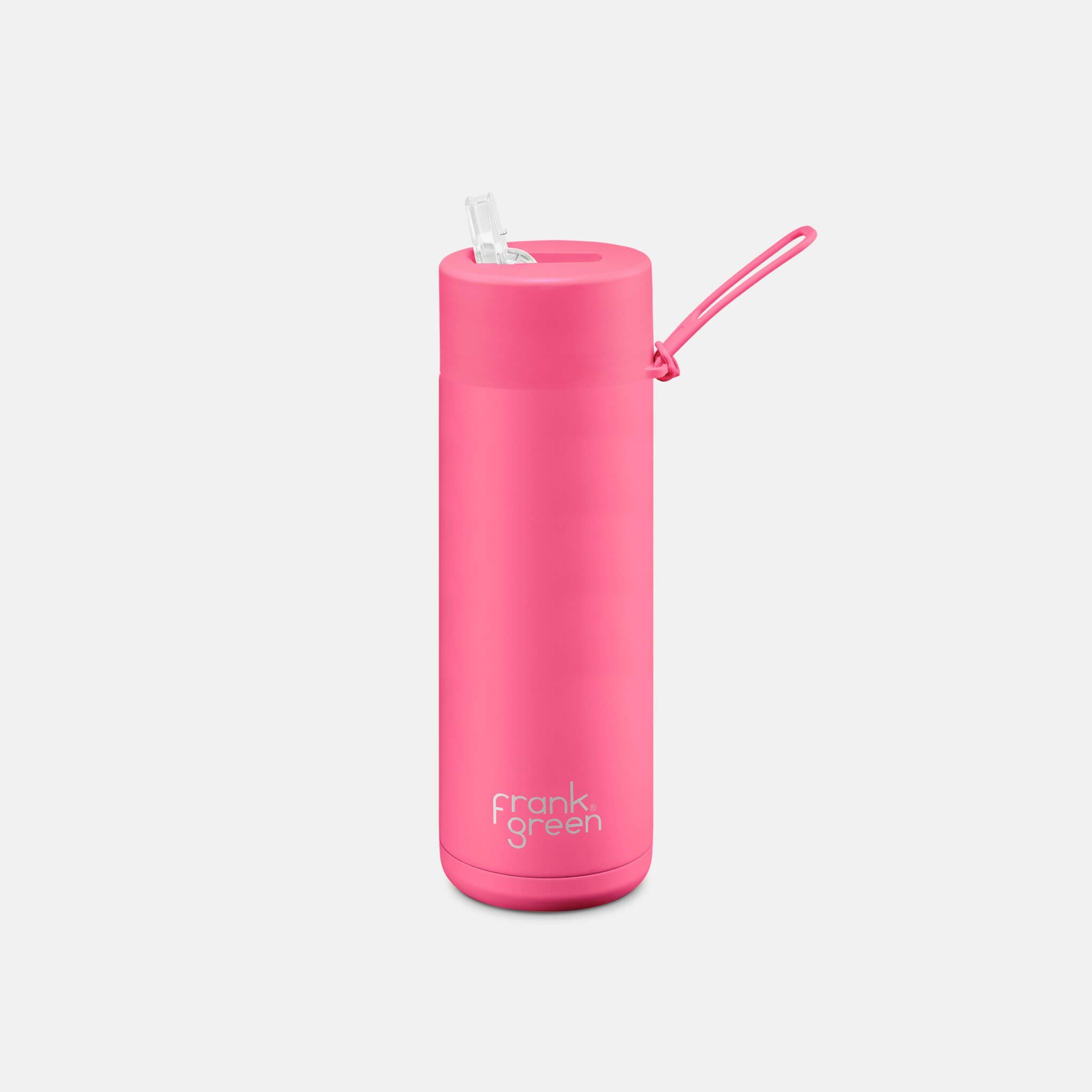 Ceramic Reusable Bottle Neon Pink