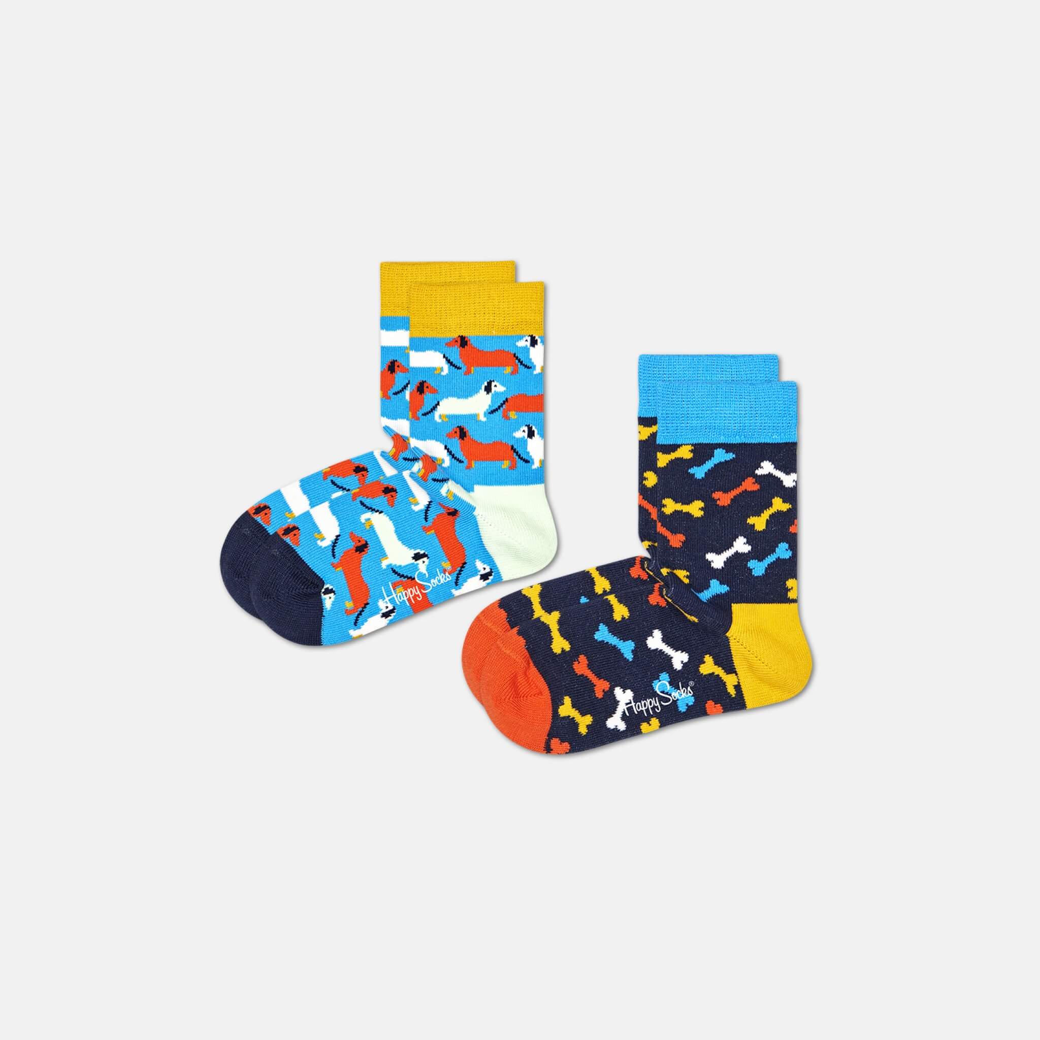 Dětské ponožky Happy Socks, vzor Dog - 2 páry