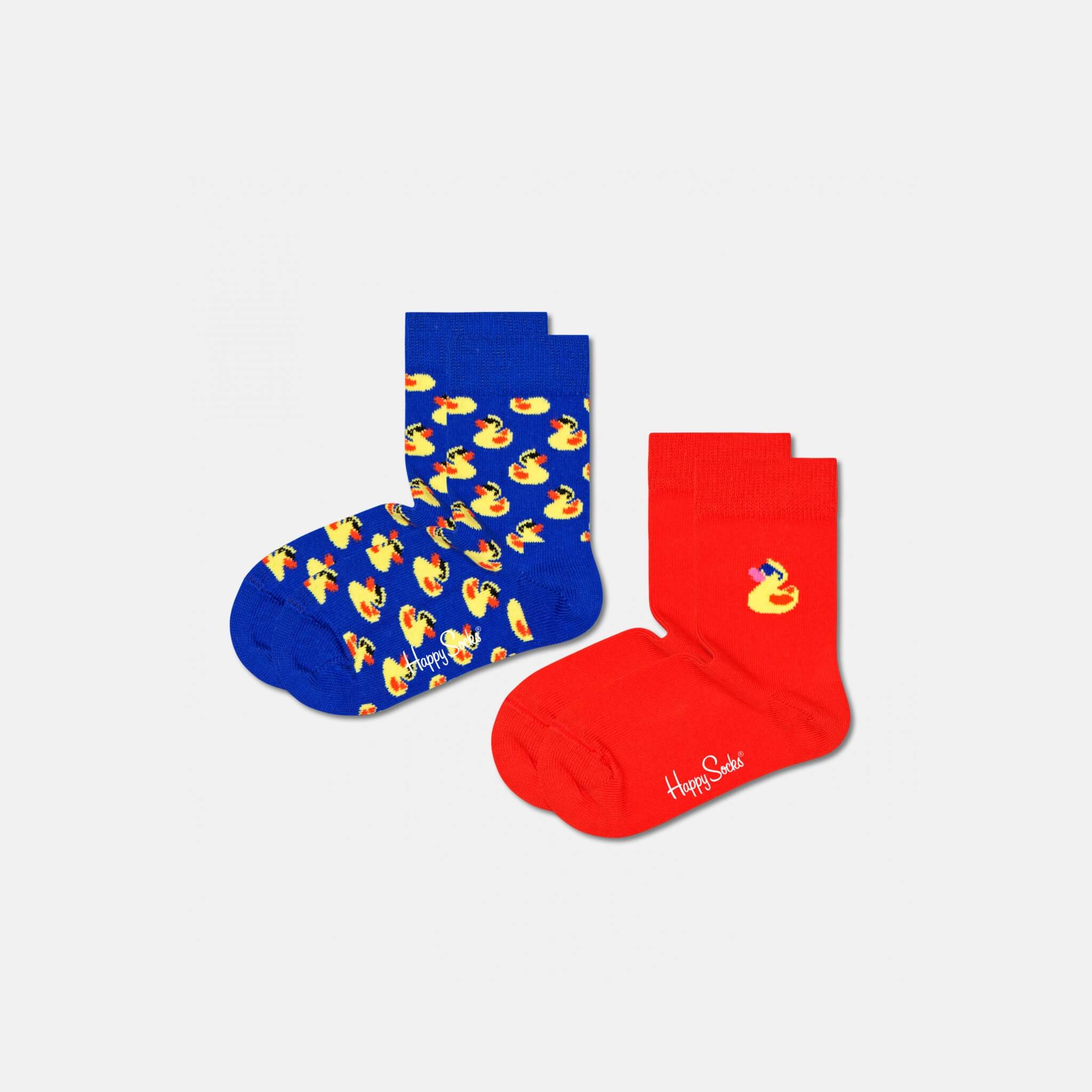 Dětské ponožky Happy Socks s kačenkami, vzor Rubberduck - 2 páry