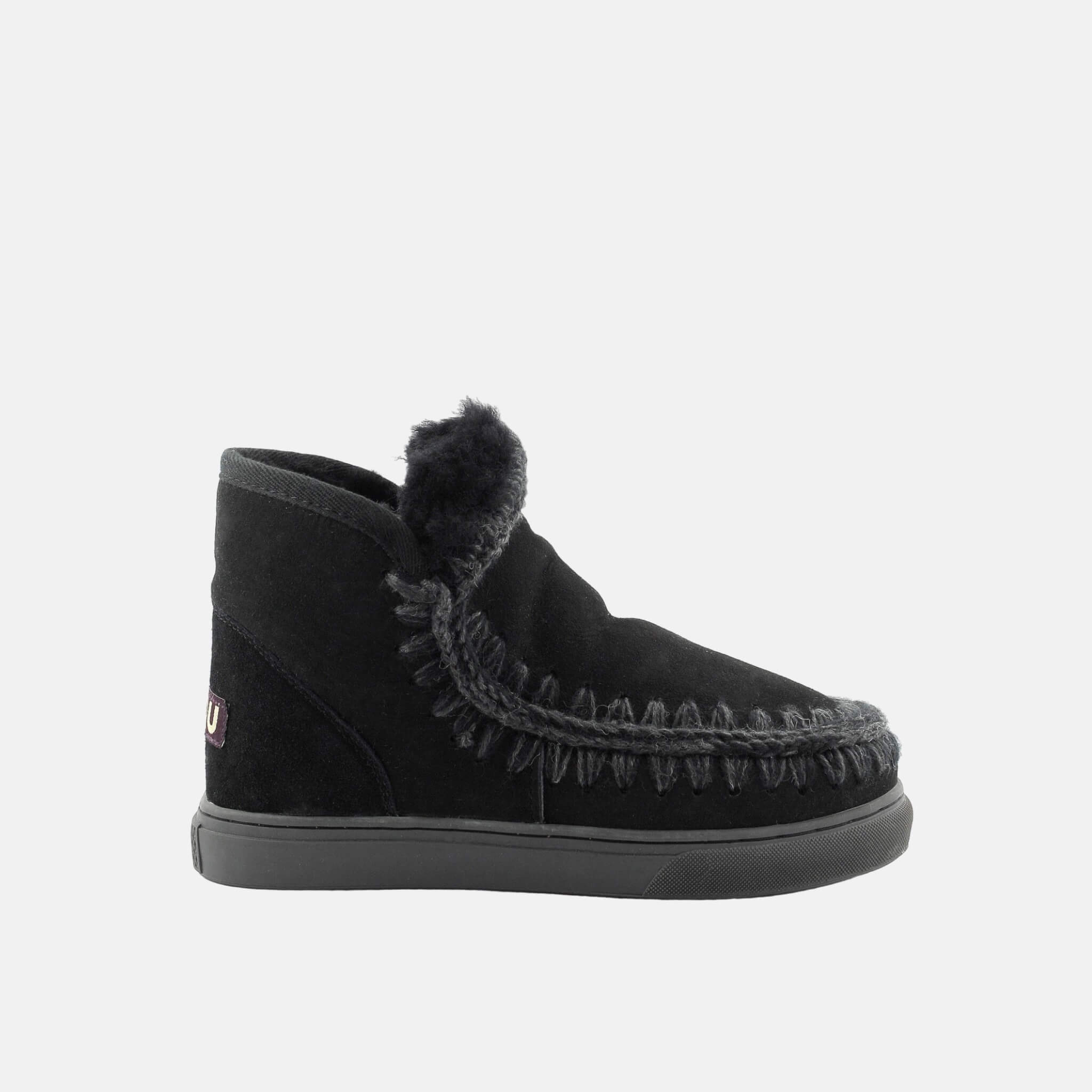 Dámské černé válenky Mou Eskimo Sneaker