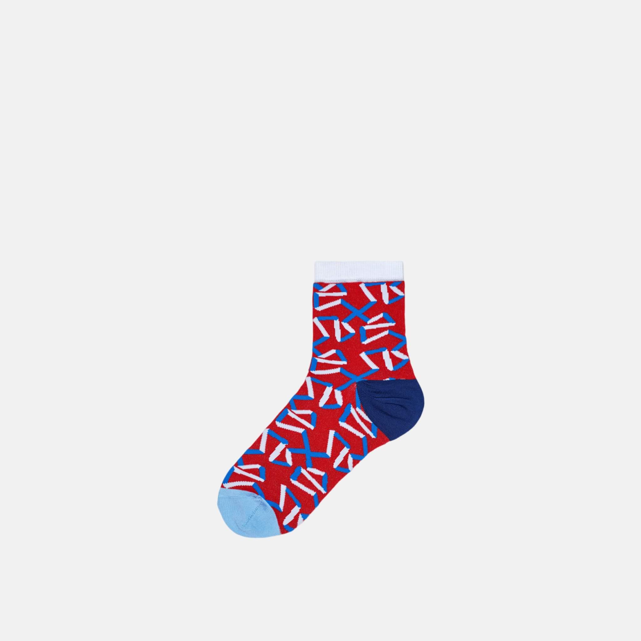 Dámské červené ponožky Happy Socks Adela // kolekce Hysteria