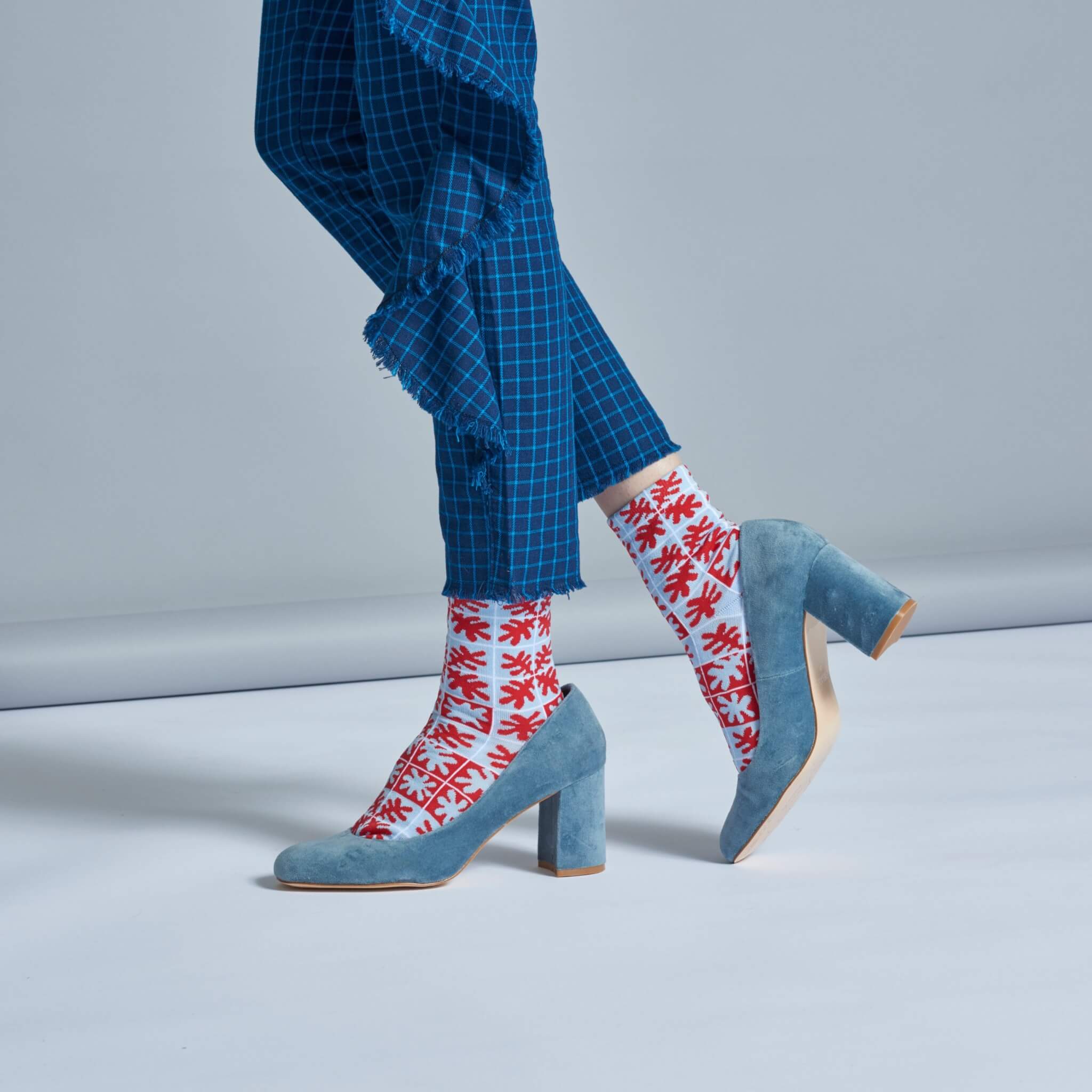 Dámské červené teplé ponožky Happy Socks Emilia  // kolekce Hysteria