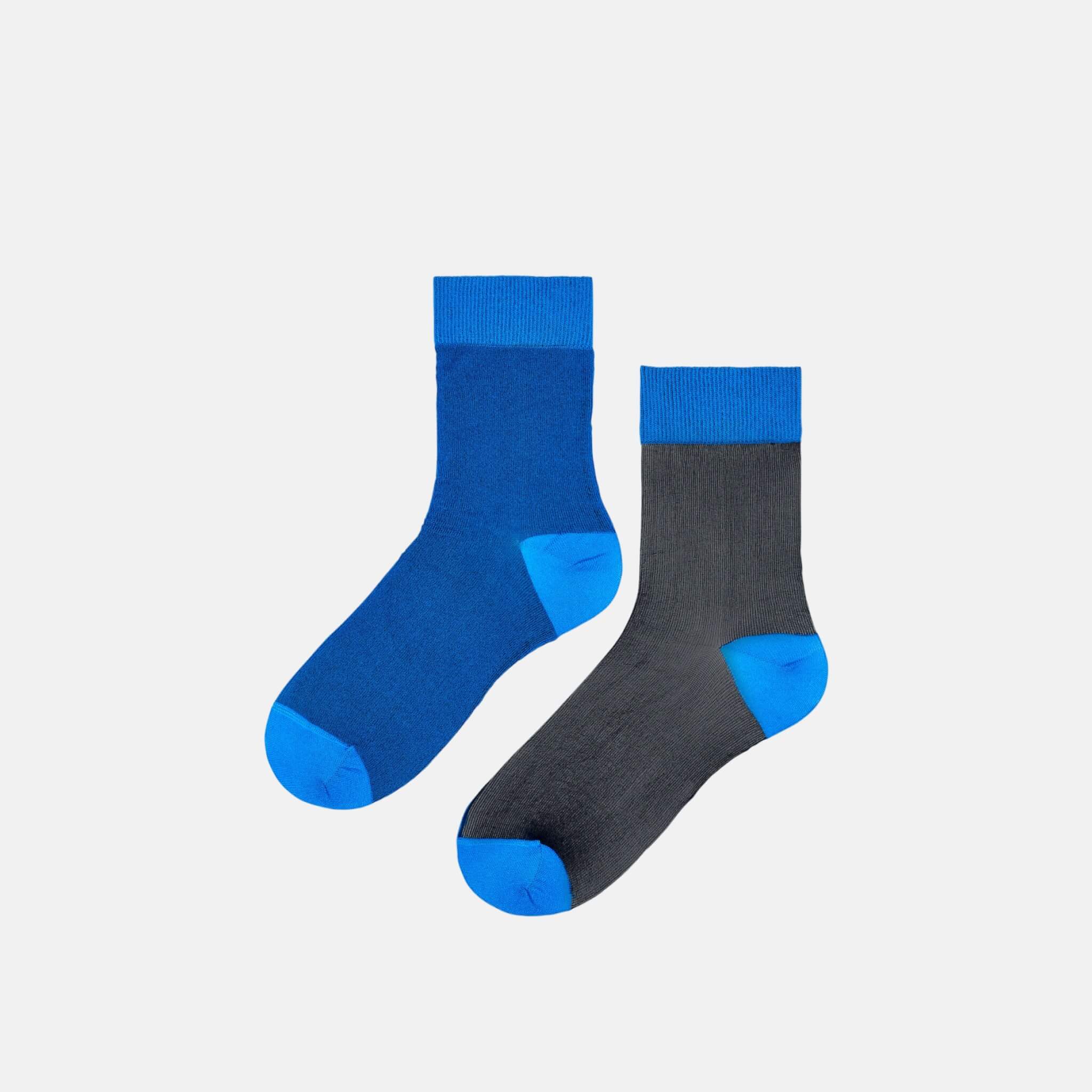 Dámské černo-modré ponožky Happy Socks Filippa // kolekce Hysteria