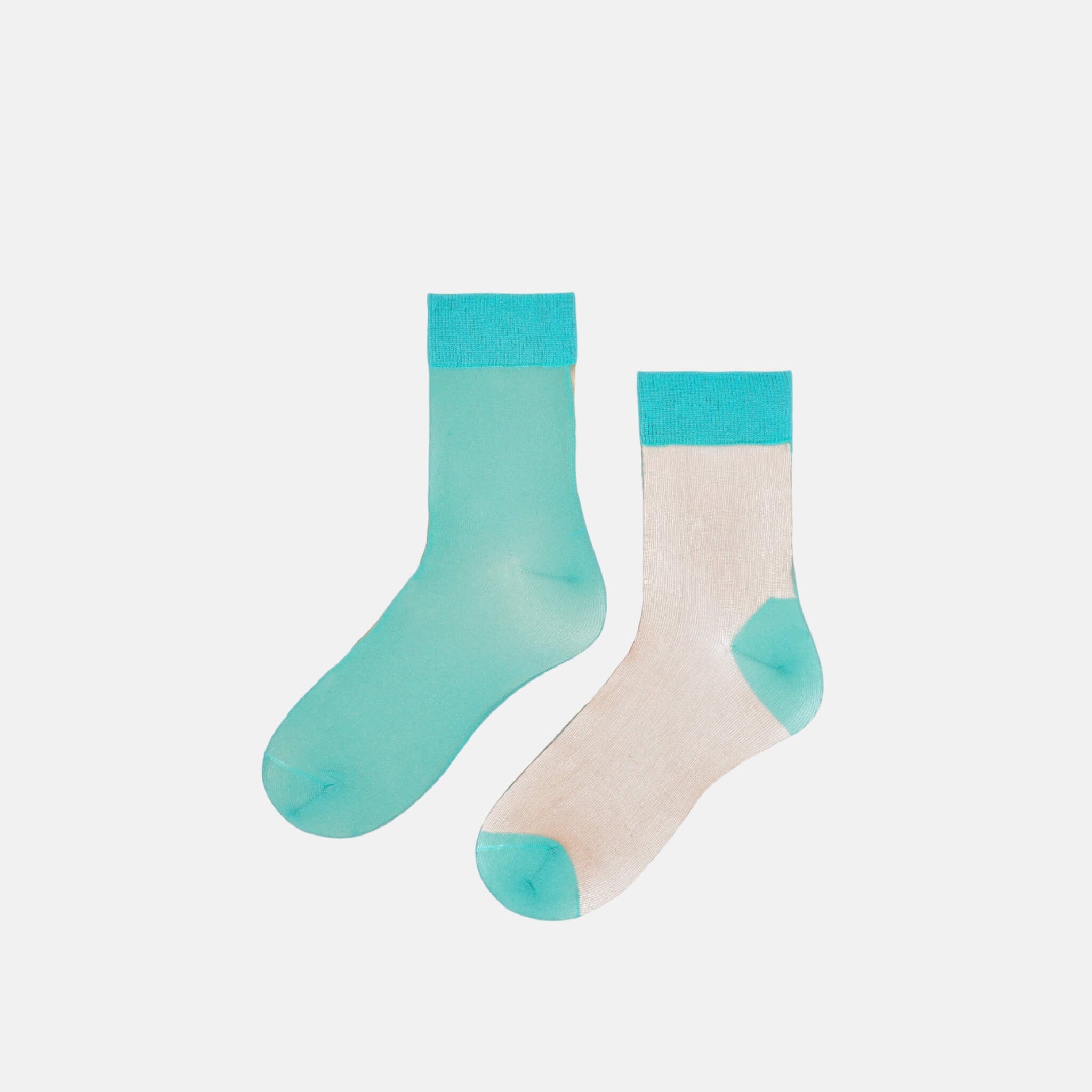 Dámské tyrkysovo-šedé ponožky Happy Socks Filippa  // kolekce Hysteria