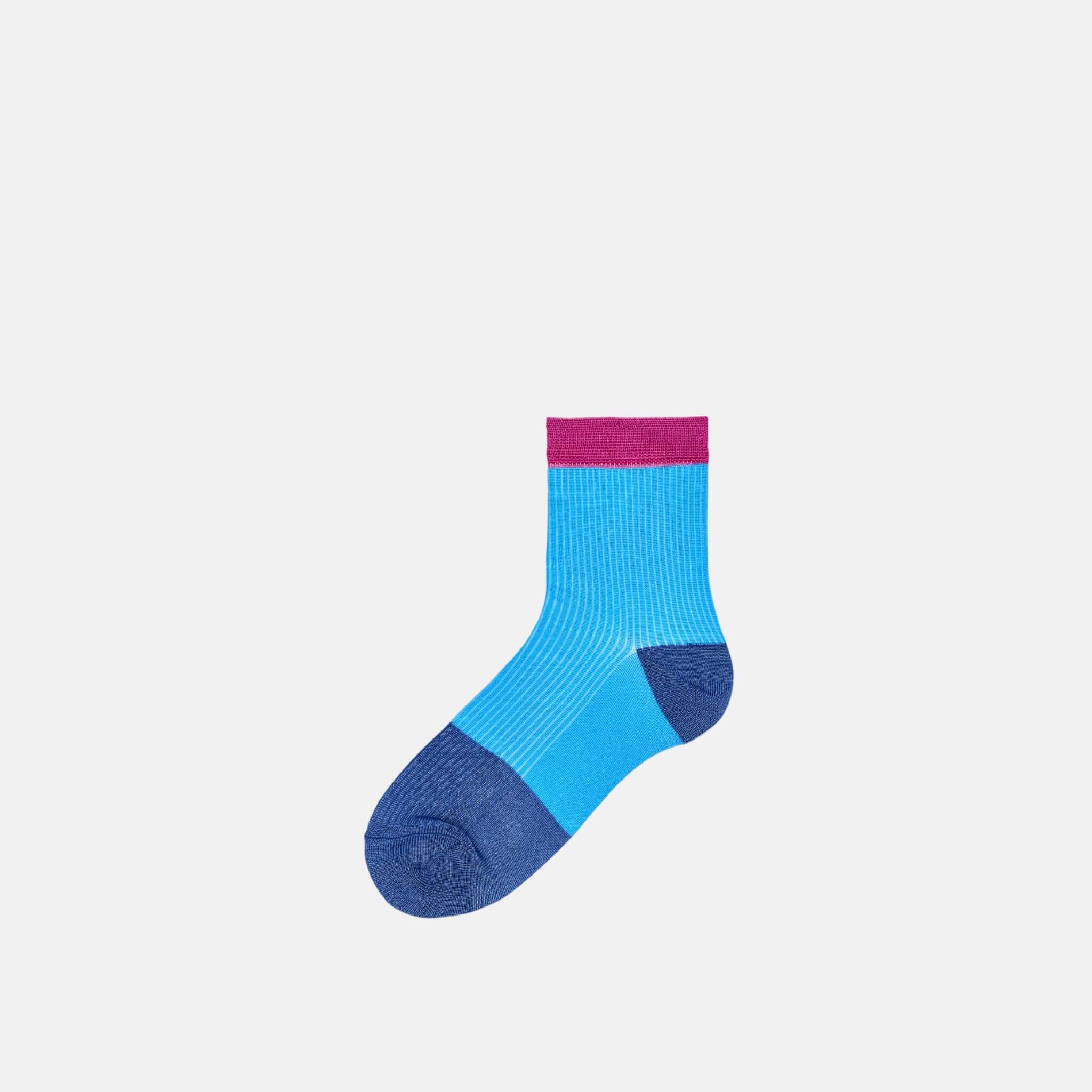 Dámské modré ponožky Happy Socks Janna // kolekce Hysteria