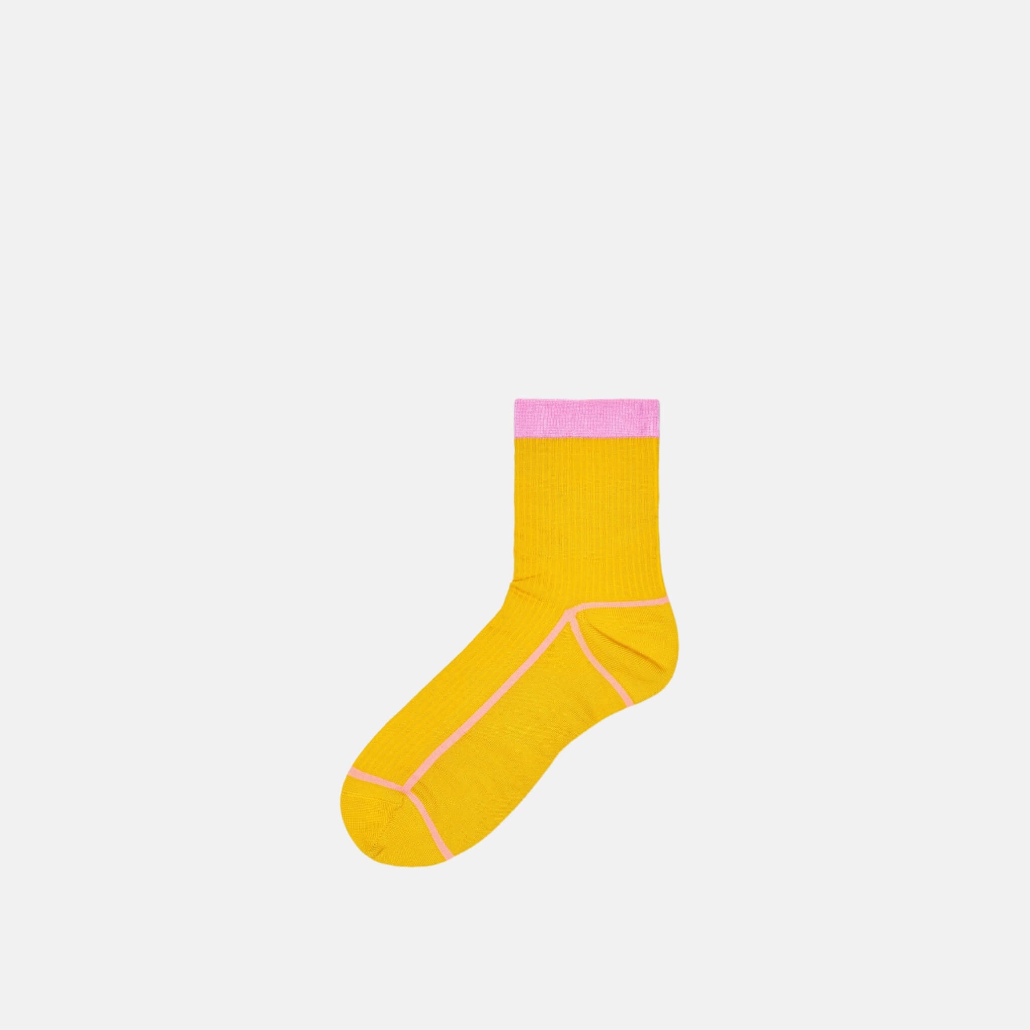 Dámské žluté ponožky Happy Socks Lily // kolekce Hysteria
