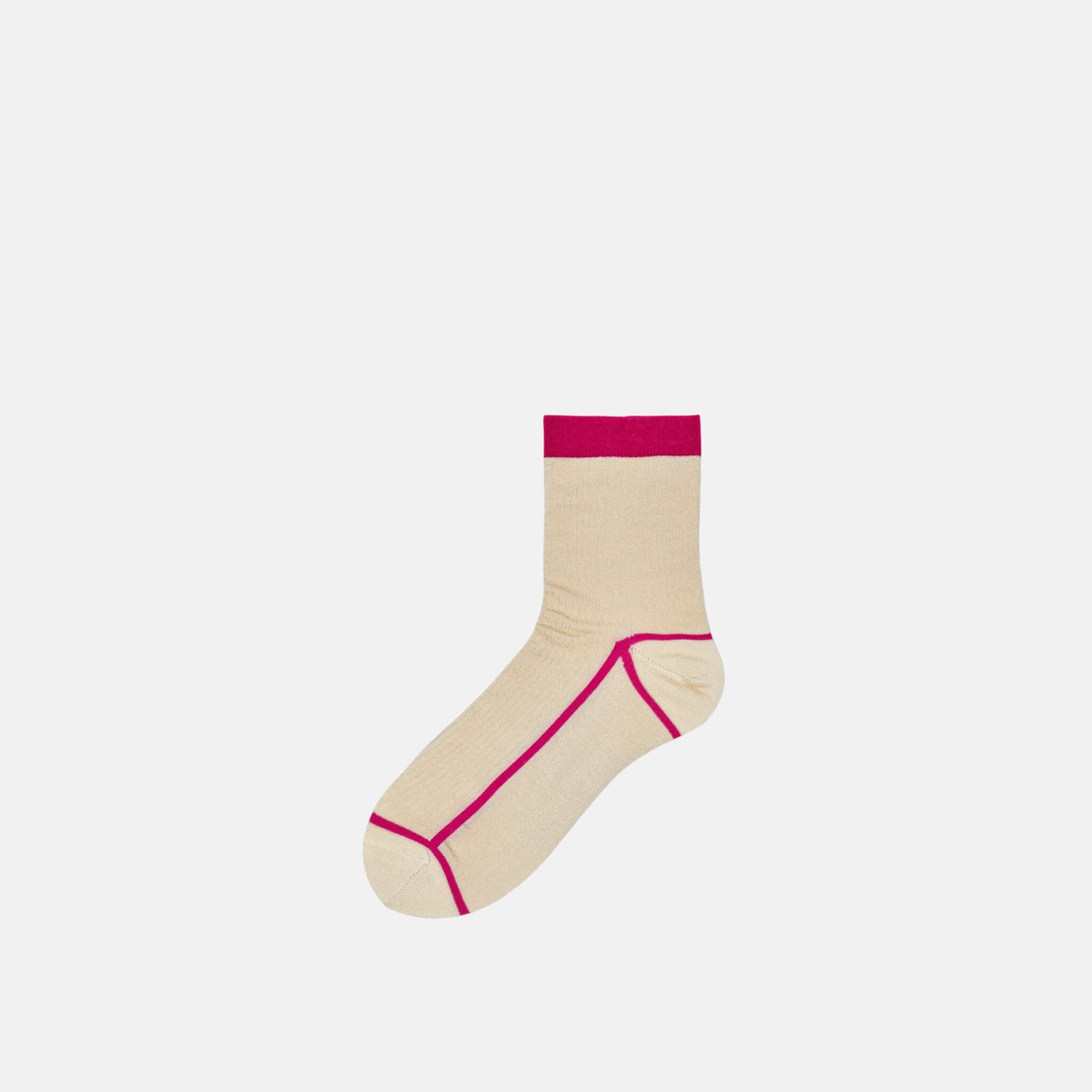 Dámské krémové ponožky Happy Socks Lily // kolekce Hysteria