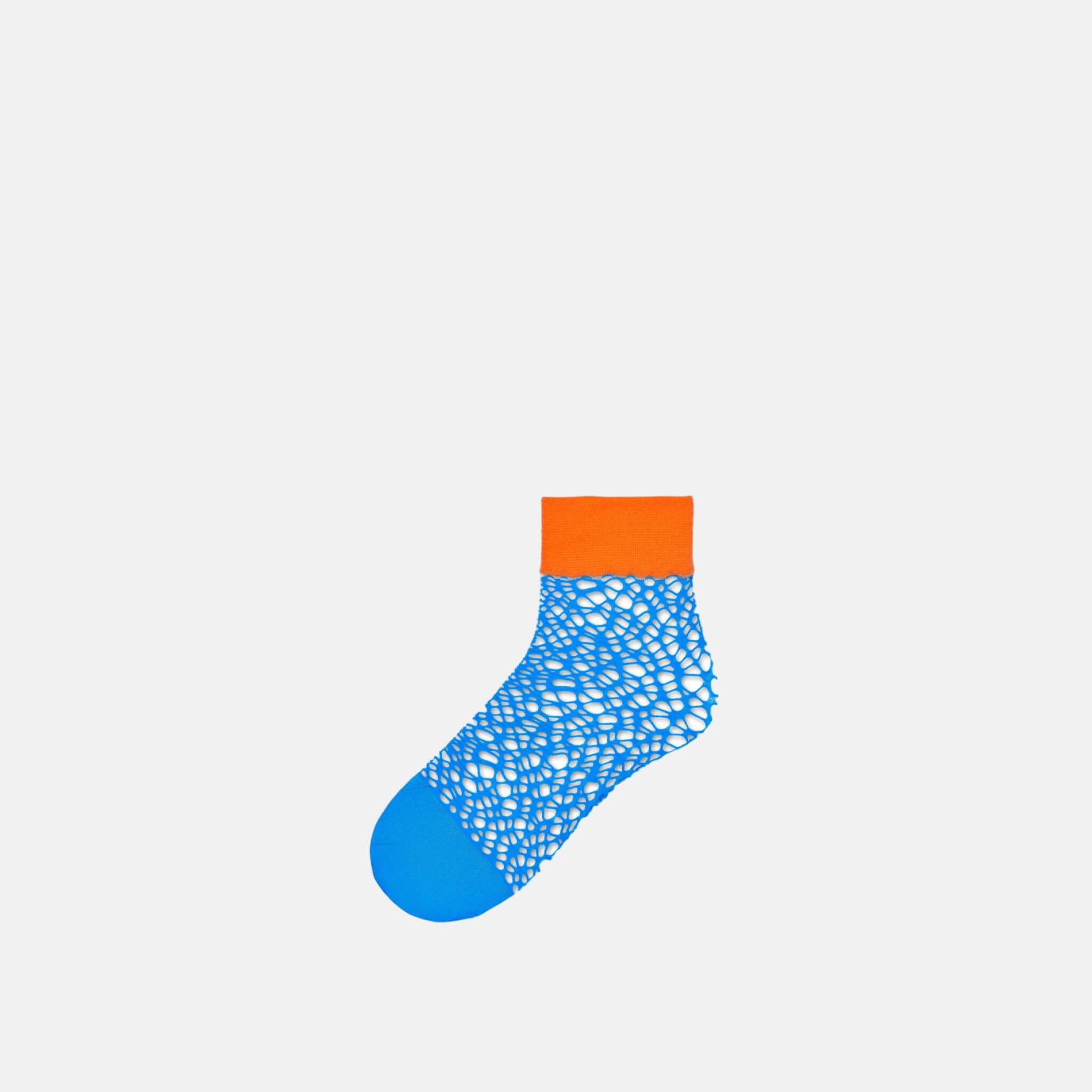 Dámské modré síťované ponožky Happy Socks Nina  // kolekce Hysteria