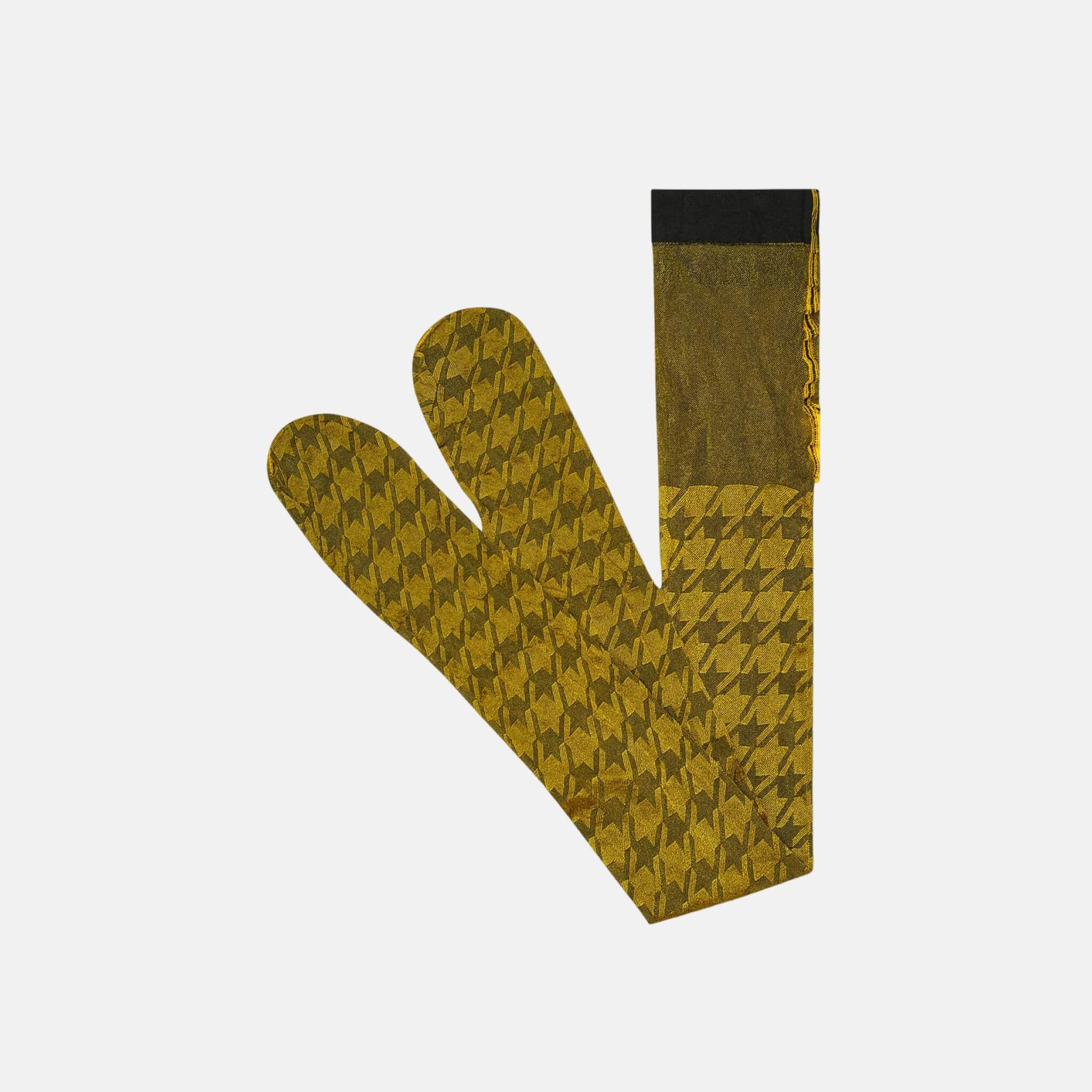 Dámské žluto-hnědé punčochy Happy Socks Sophia // kolekce Hysteria